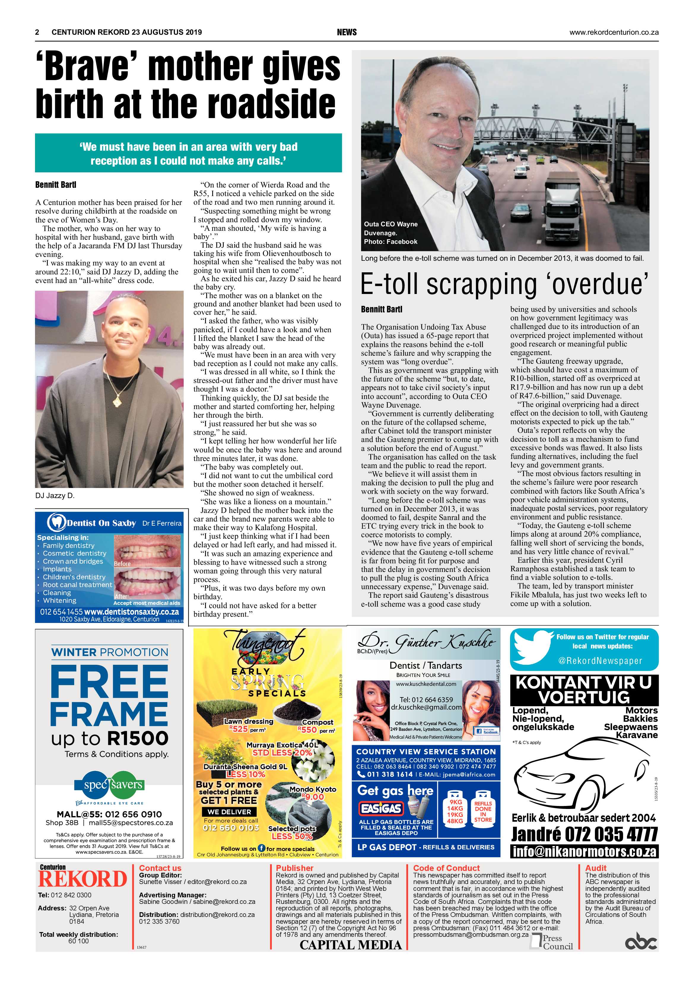 Rekord Centurion 23 August 2019 page 2