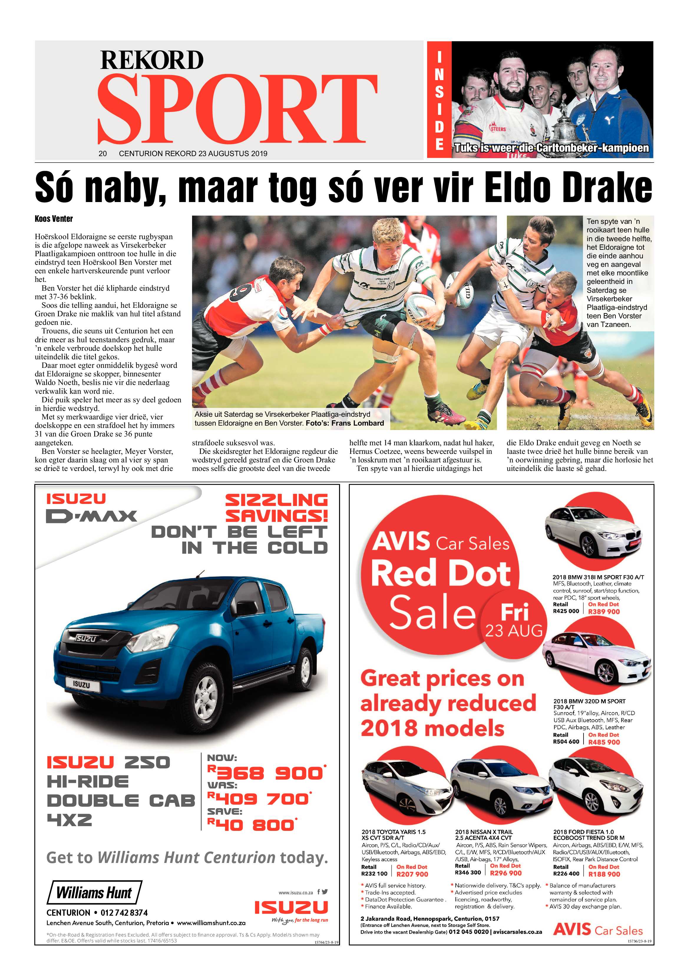 Rekord Centurion 23 August 2019 page 20