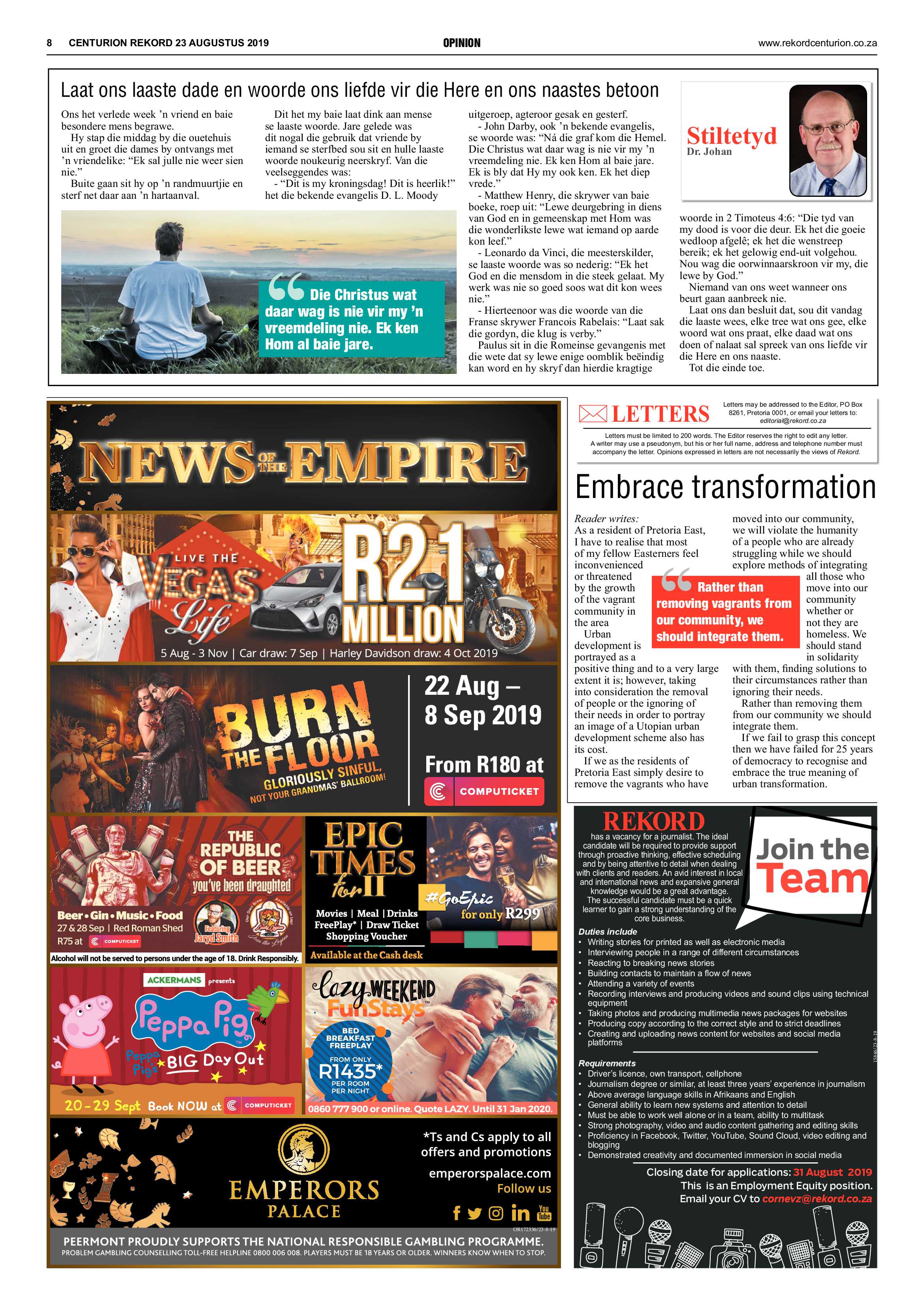 Rekord Centurion 23 August 2019 page 8