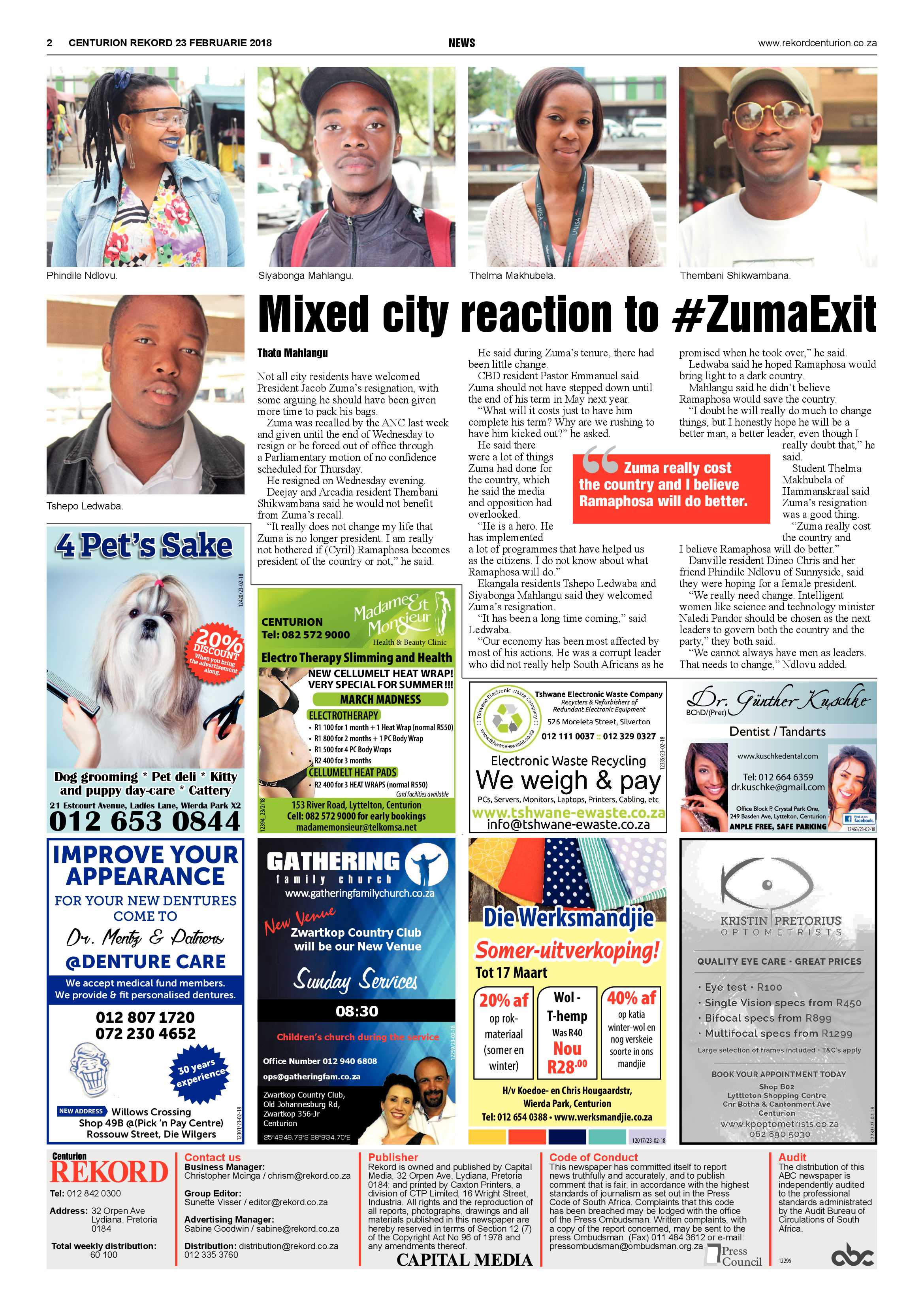 Rekord Centurion 23 February 2018 page 2