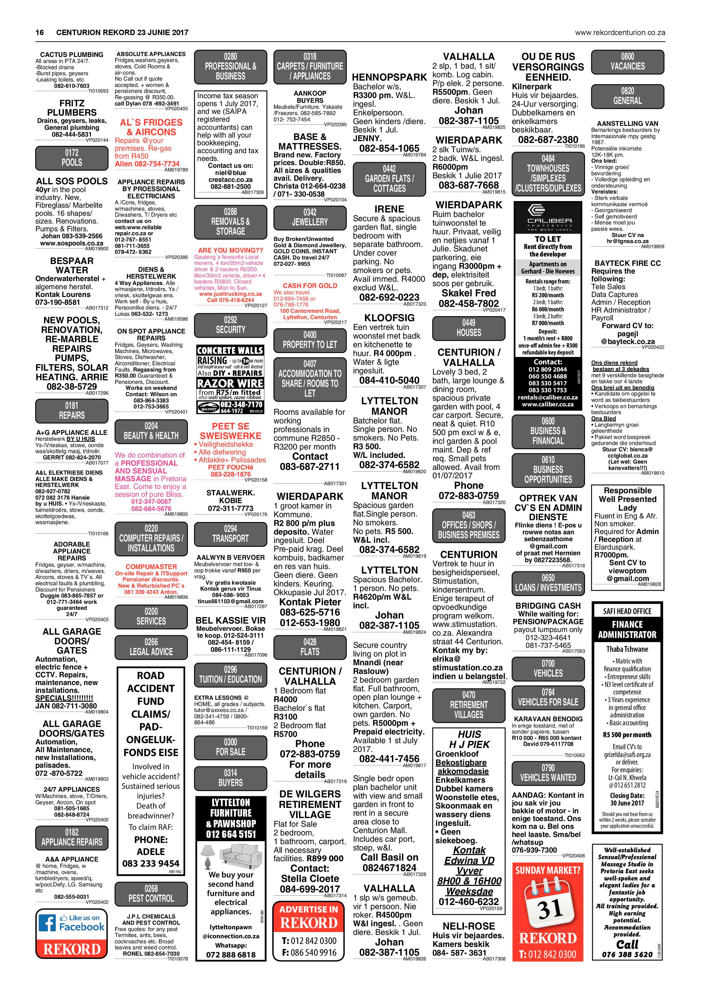Rekord Centurion 23 June 2017 page 16