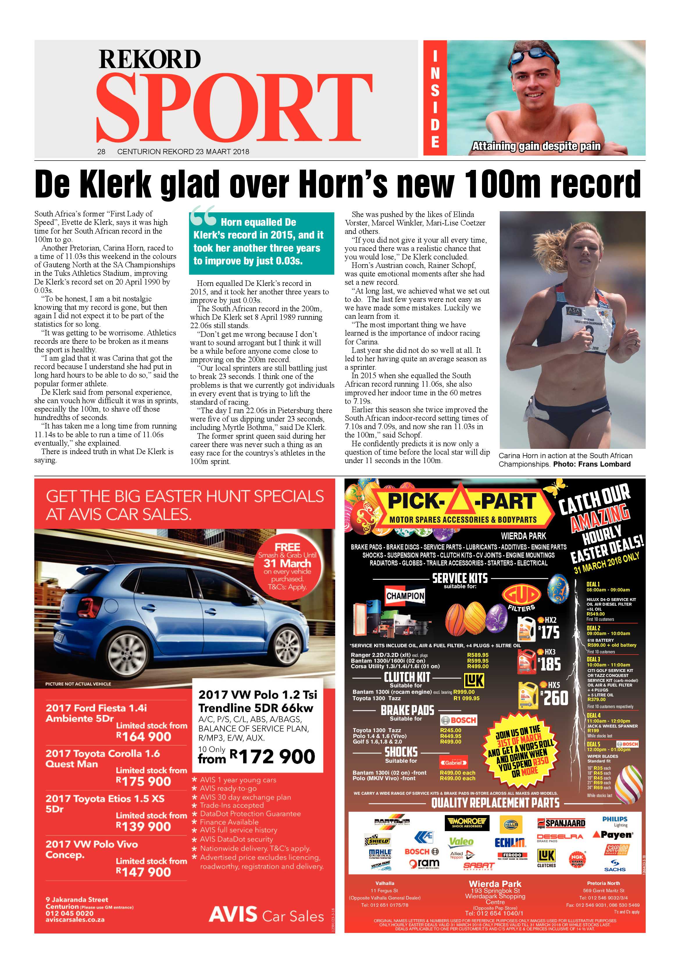 Rekord Centurion 23 March 2018 page 28