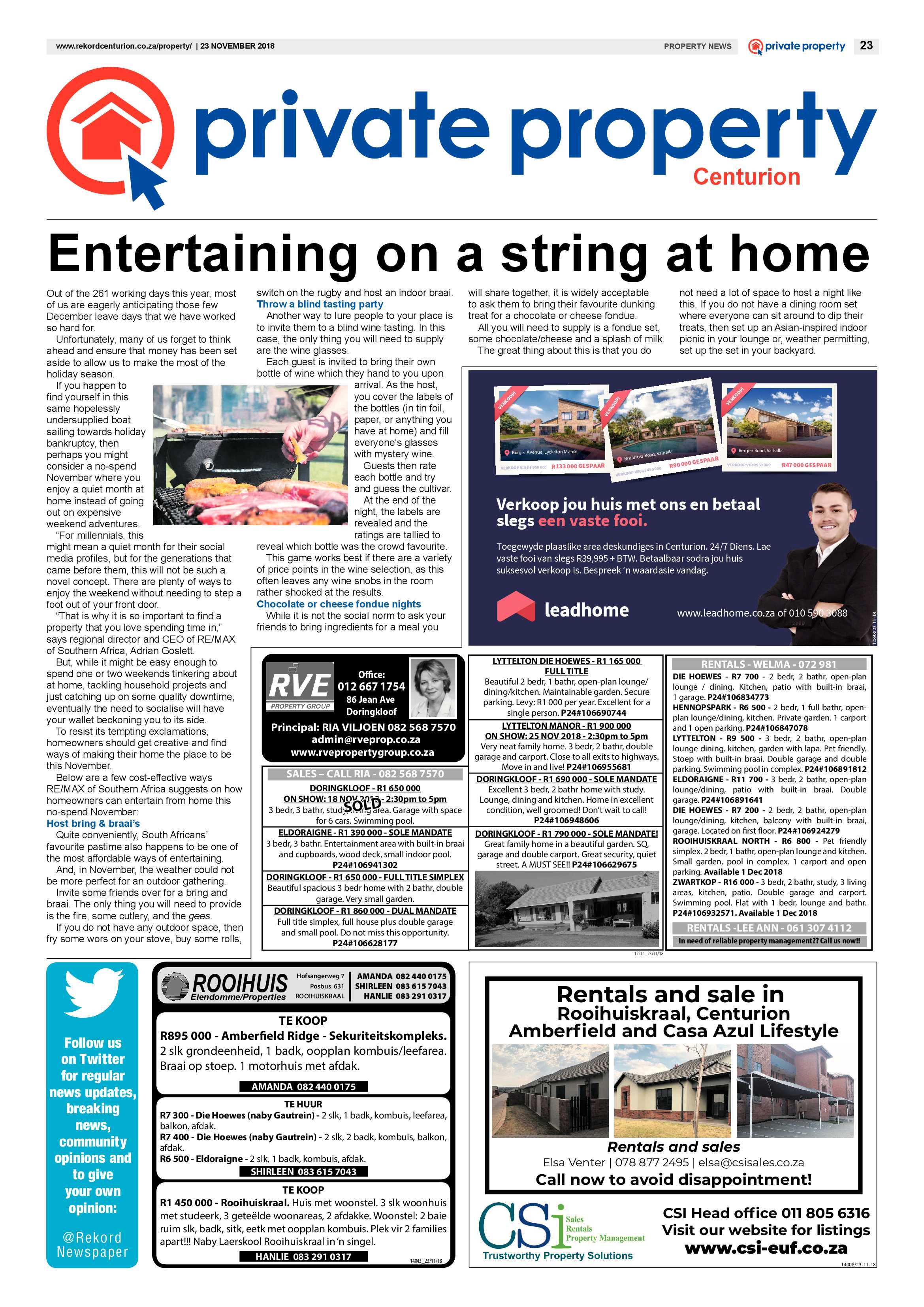 Rekord Centurion 23 November 2018 page 23