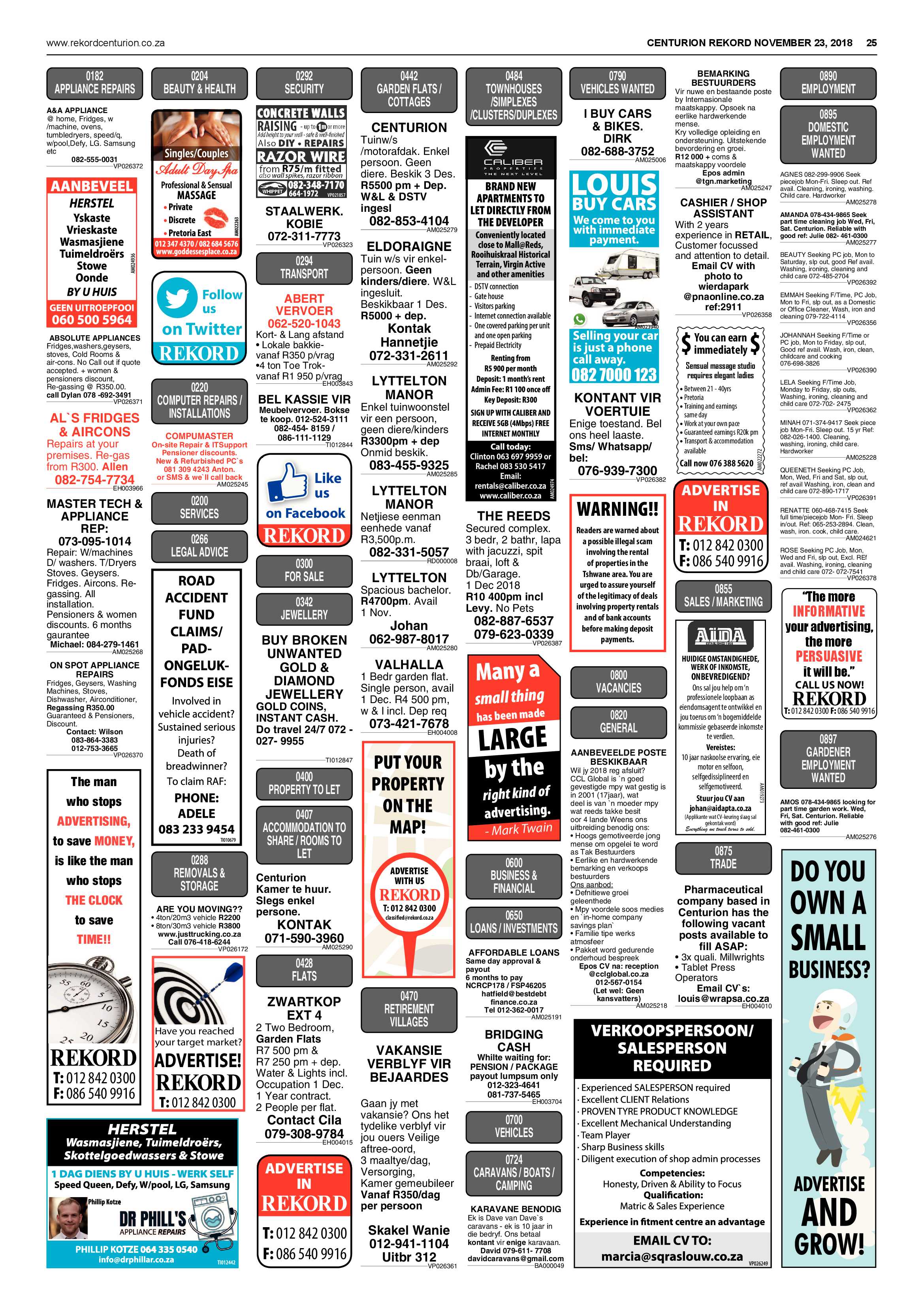 Rekord Centurion 23 November 2018 page 25