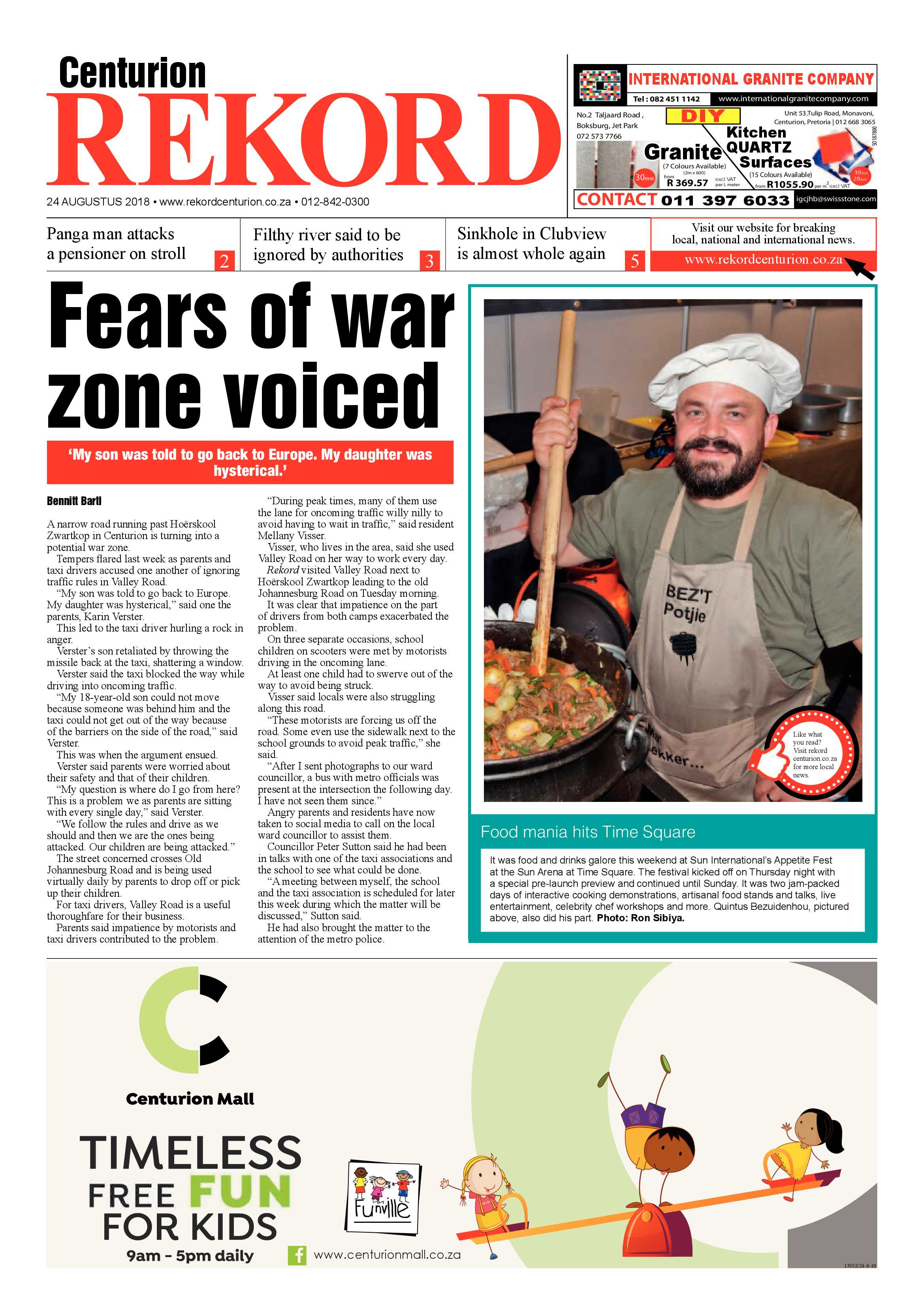 Rekord Centurion 24 August 2018 page 1