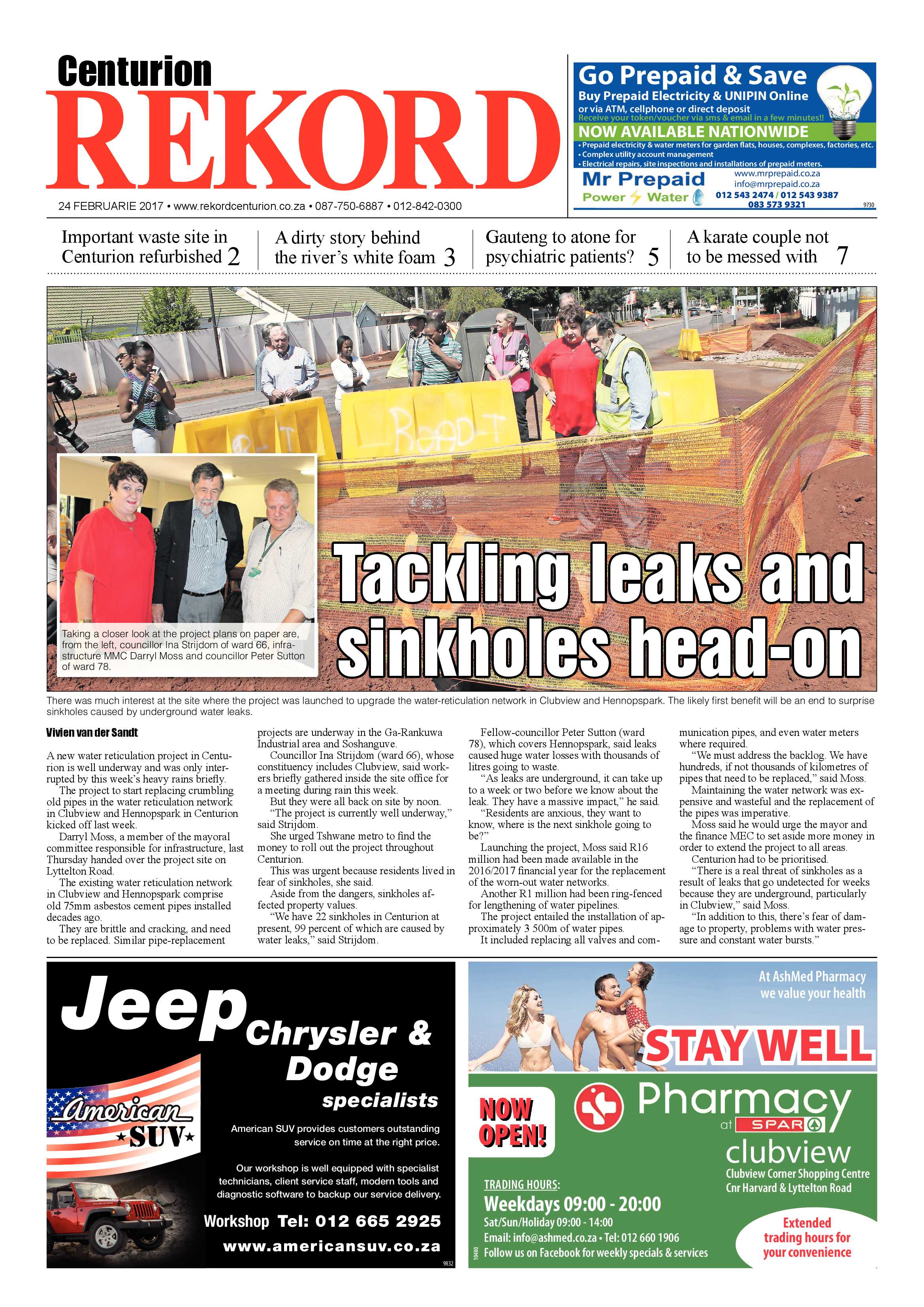 Rekord Centurion 24 February 2017 page 1