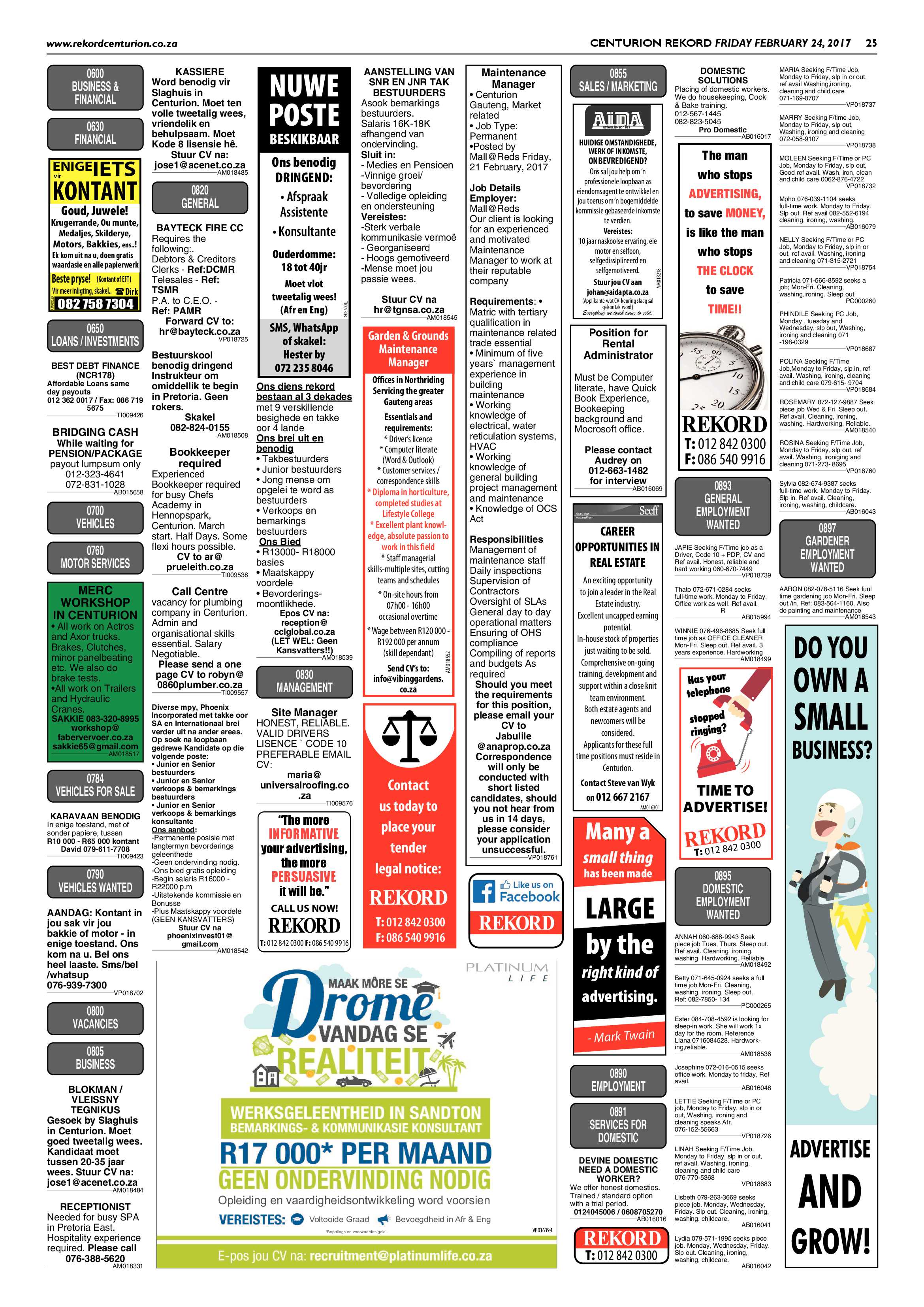 Rekord Centurion 24 February 2017 page 25
