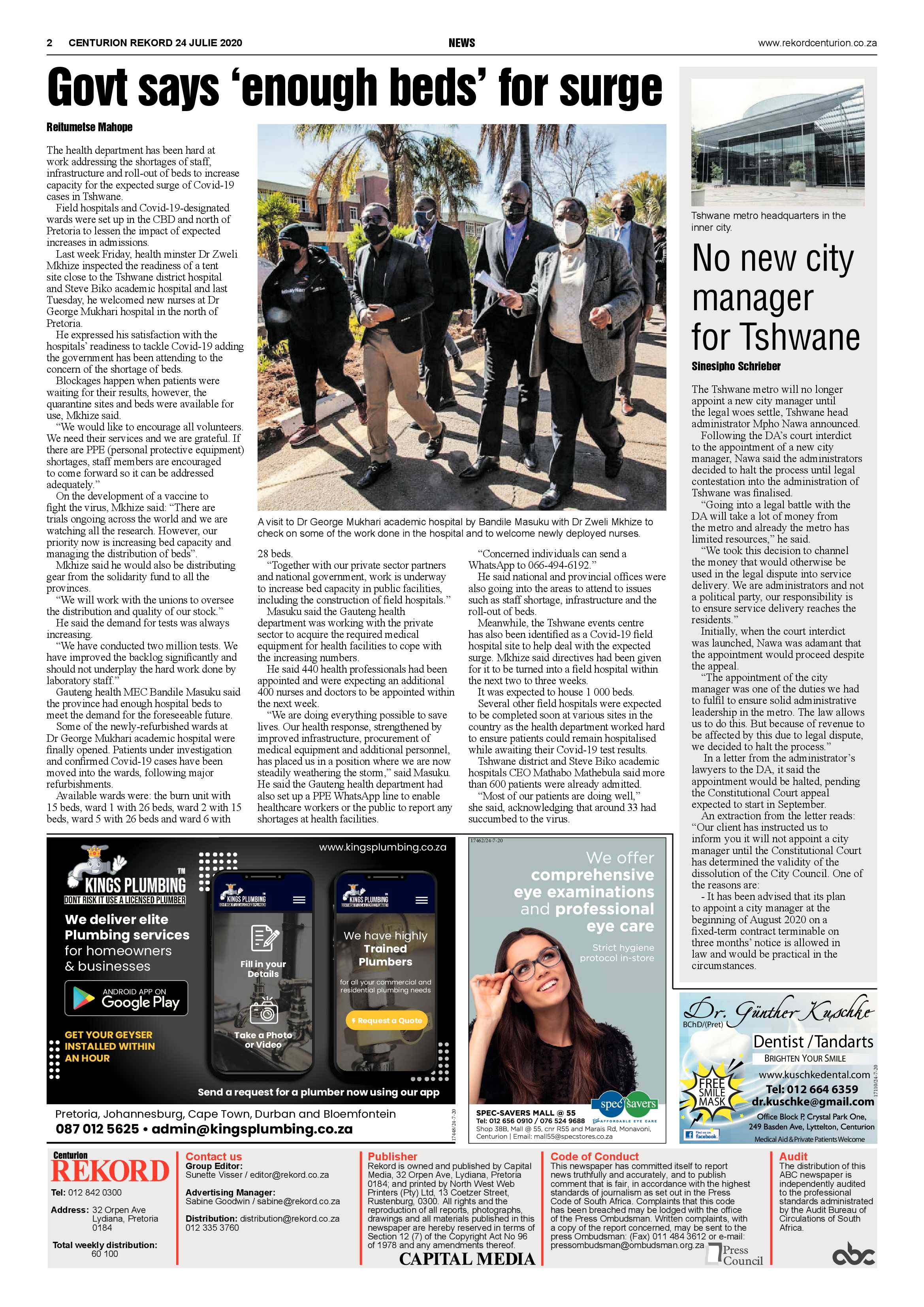 Rekord Centurion 24 July 2020 page 2