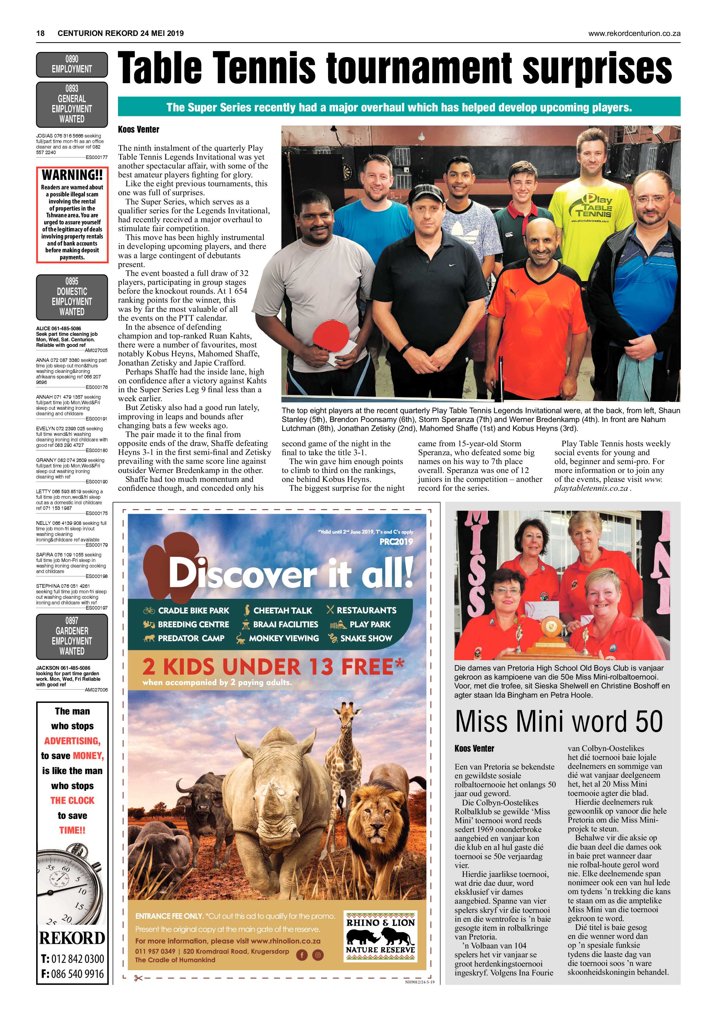 Rekord Centurion 24 May 2019 page 18