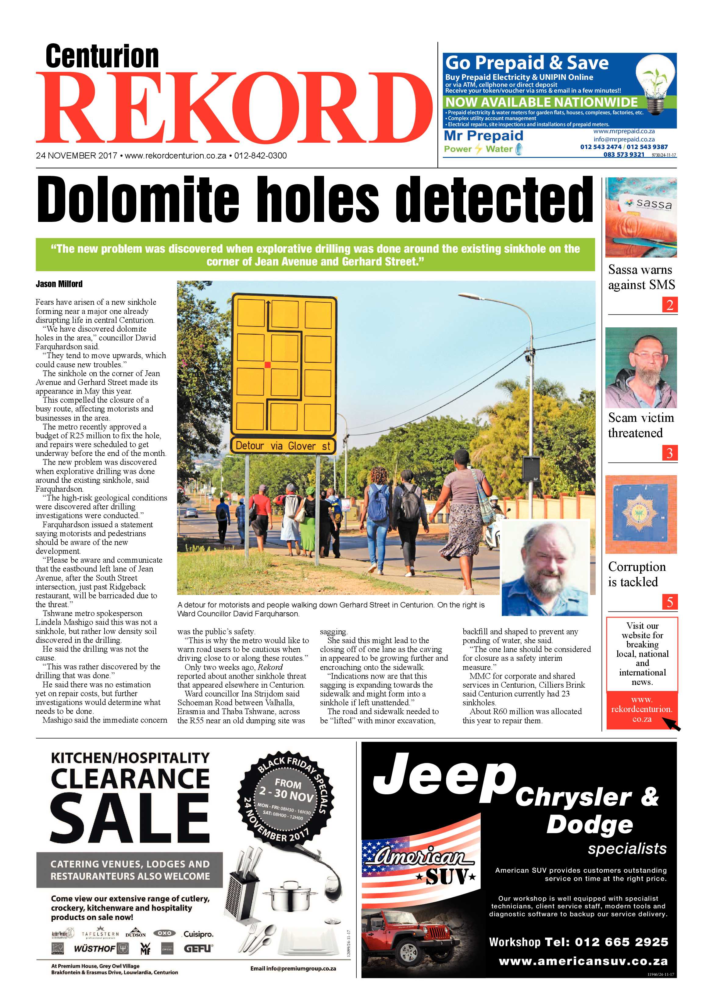 Rekord Centurion 24 November 2016 page 1
