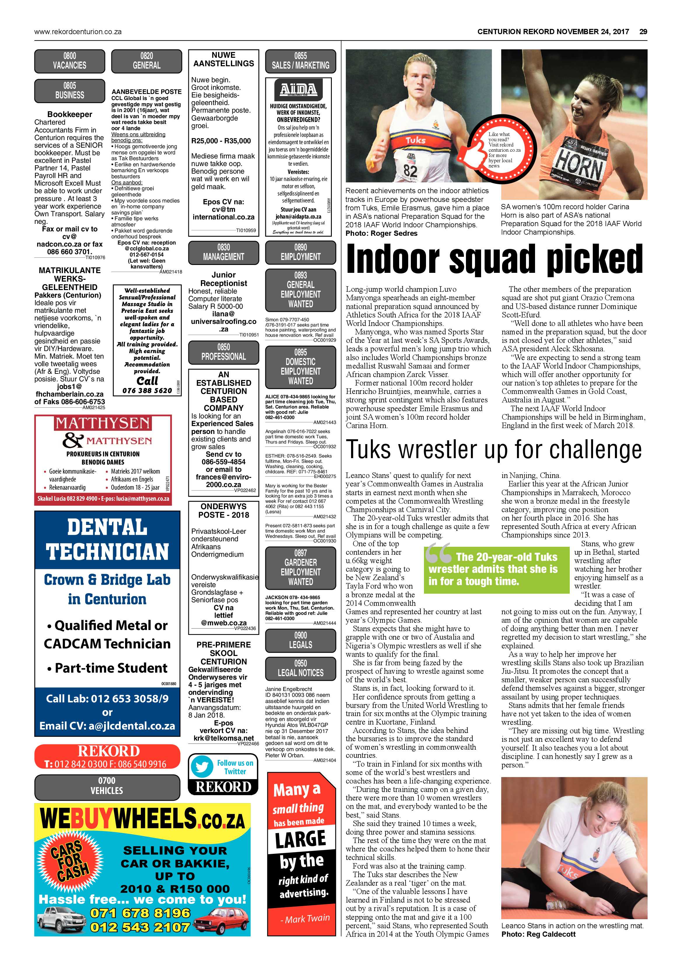 Rekord Centurion 24 November 2016 page 29