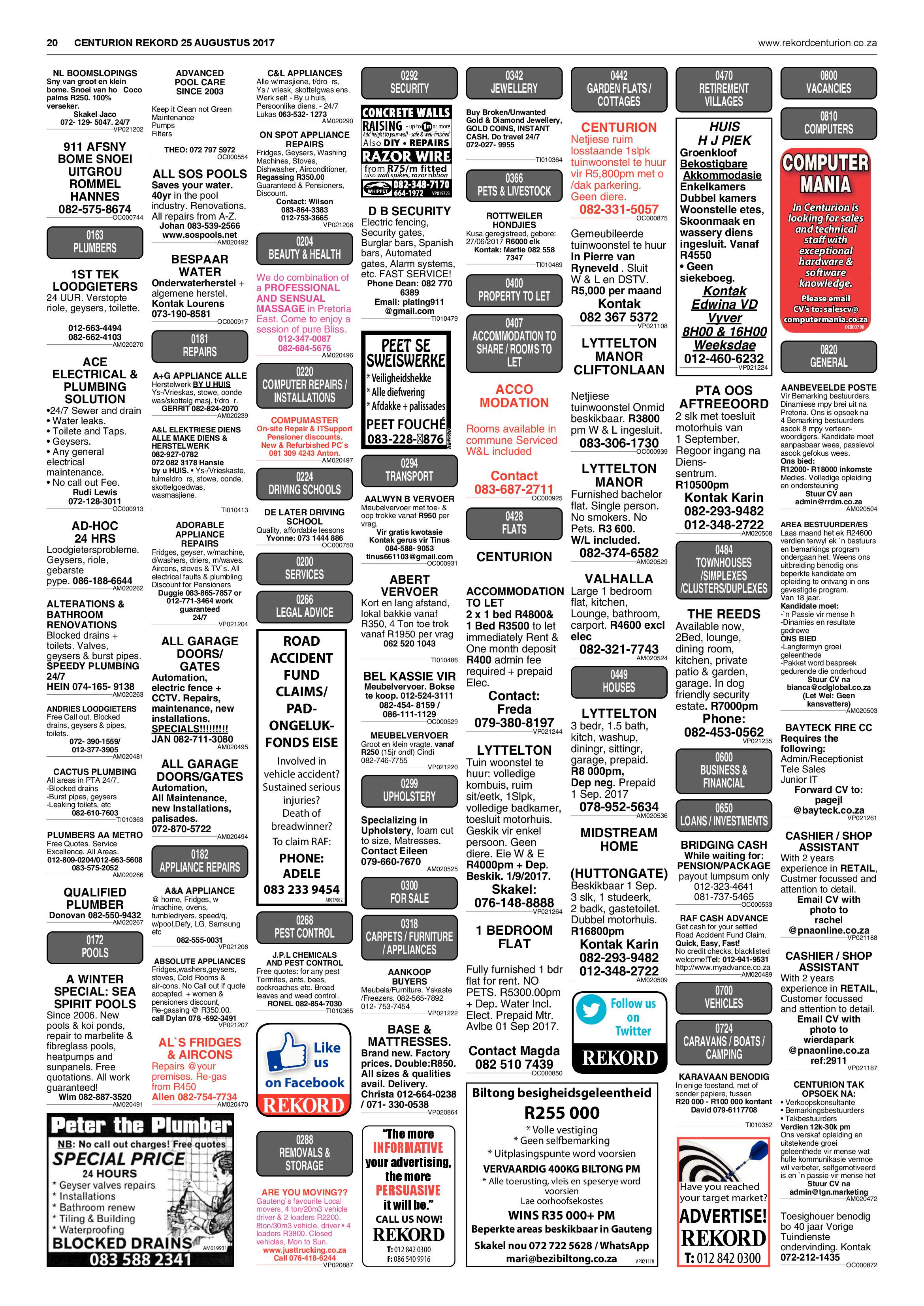 Rekord Centurion 25 August 2017 page 20