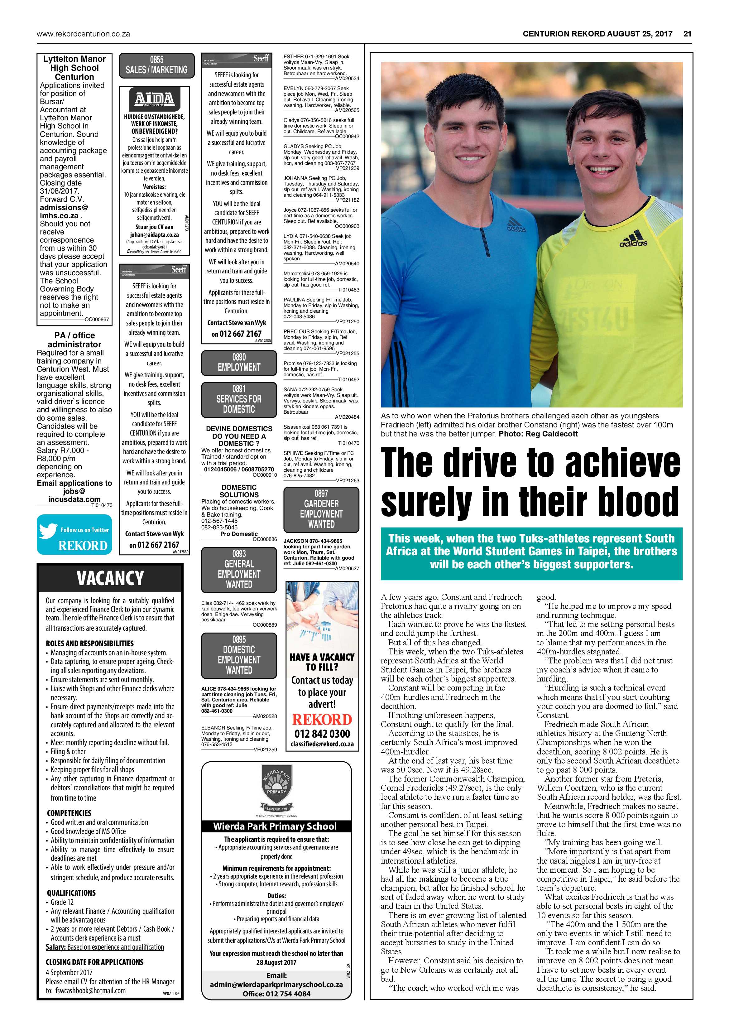 Rekord Centurion 25 August 2017 page 21