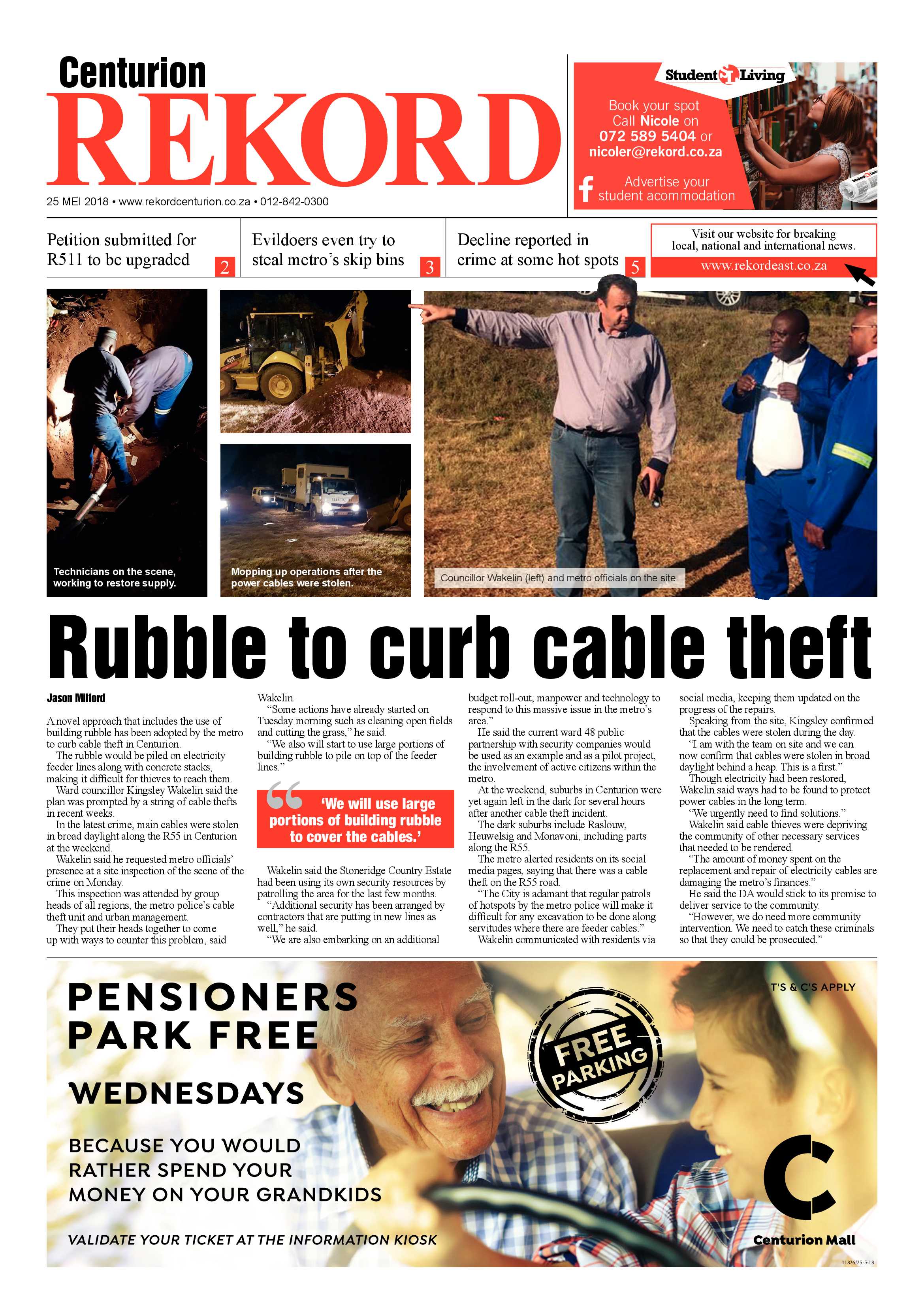 Rekord Centurion 25 May 2018 page 1