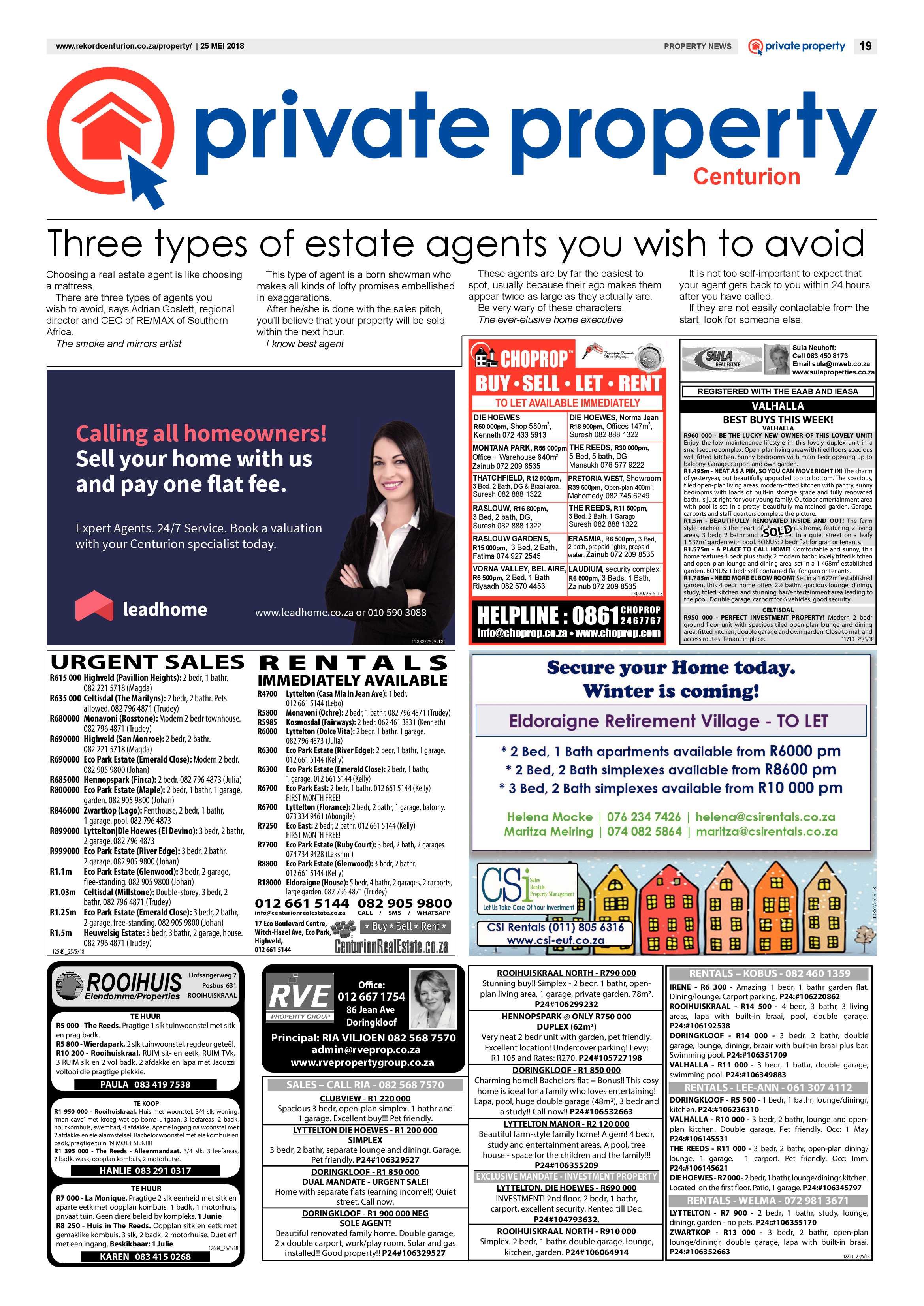 Rekord Centurion 25 May 2018 page 19
