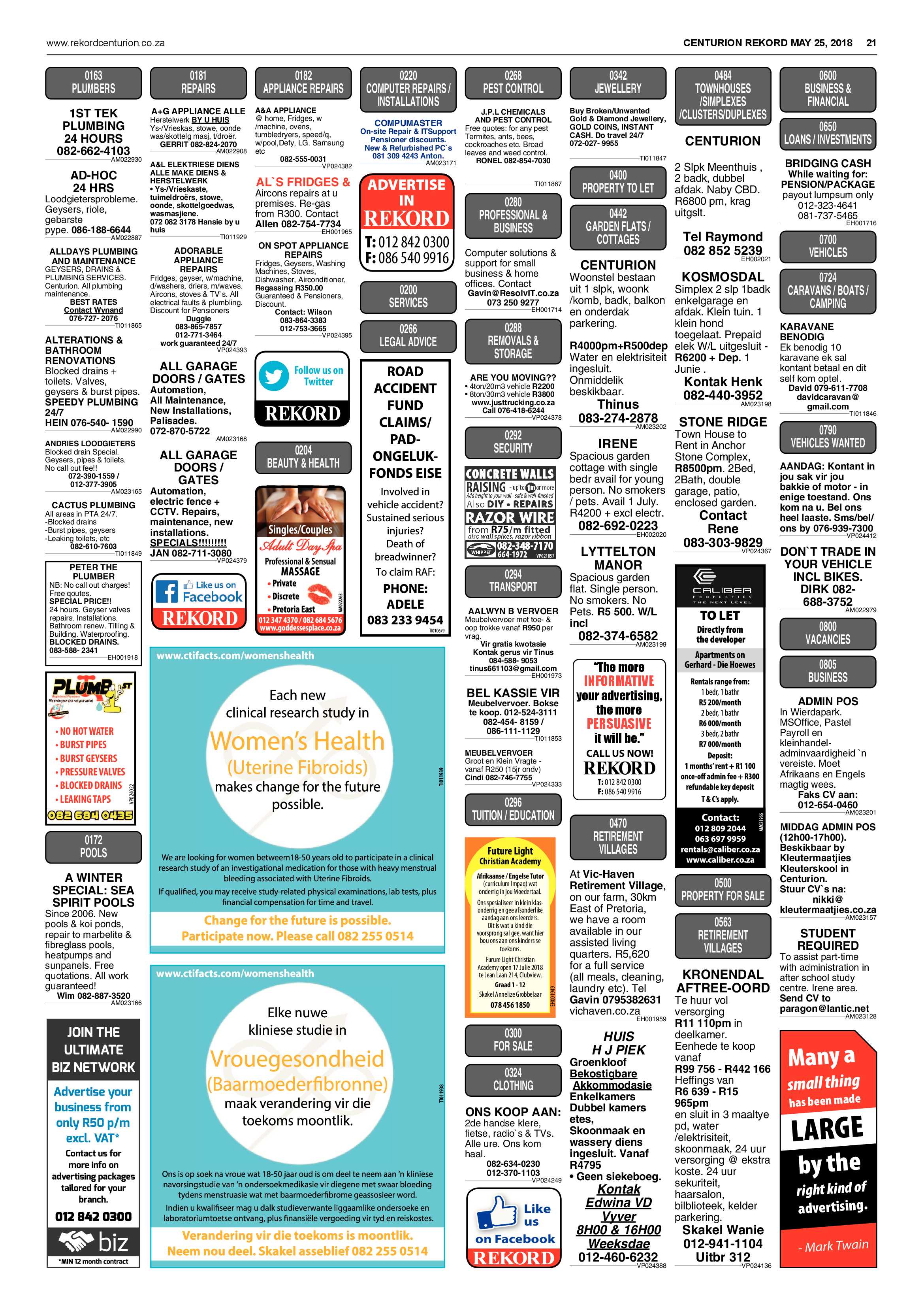 Rekord Centurion 25 May 2018 page 21