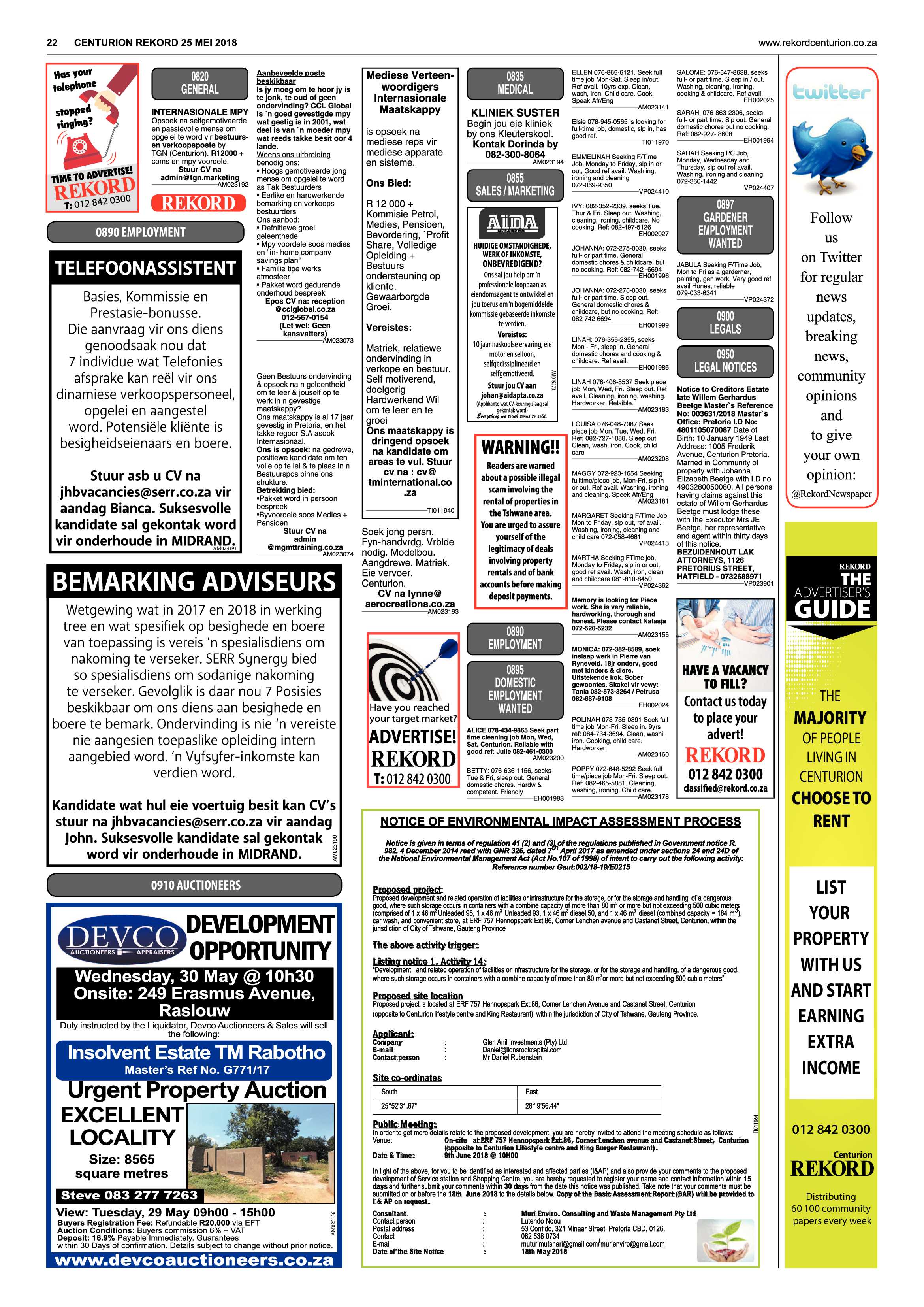Rekord Centurion 25 May 2018 page 22
