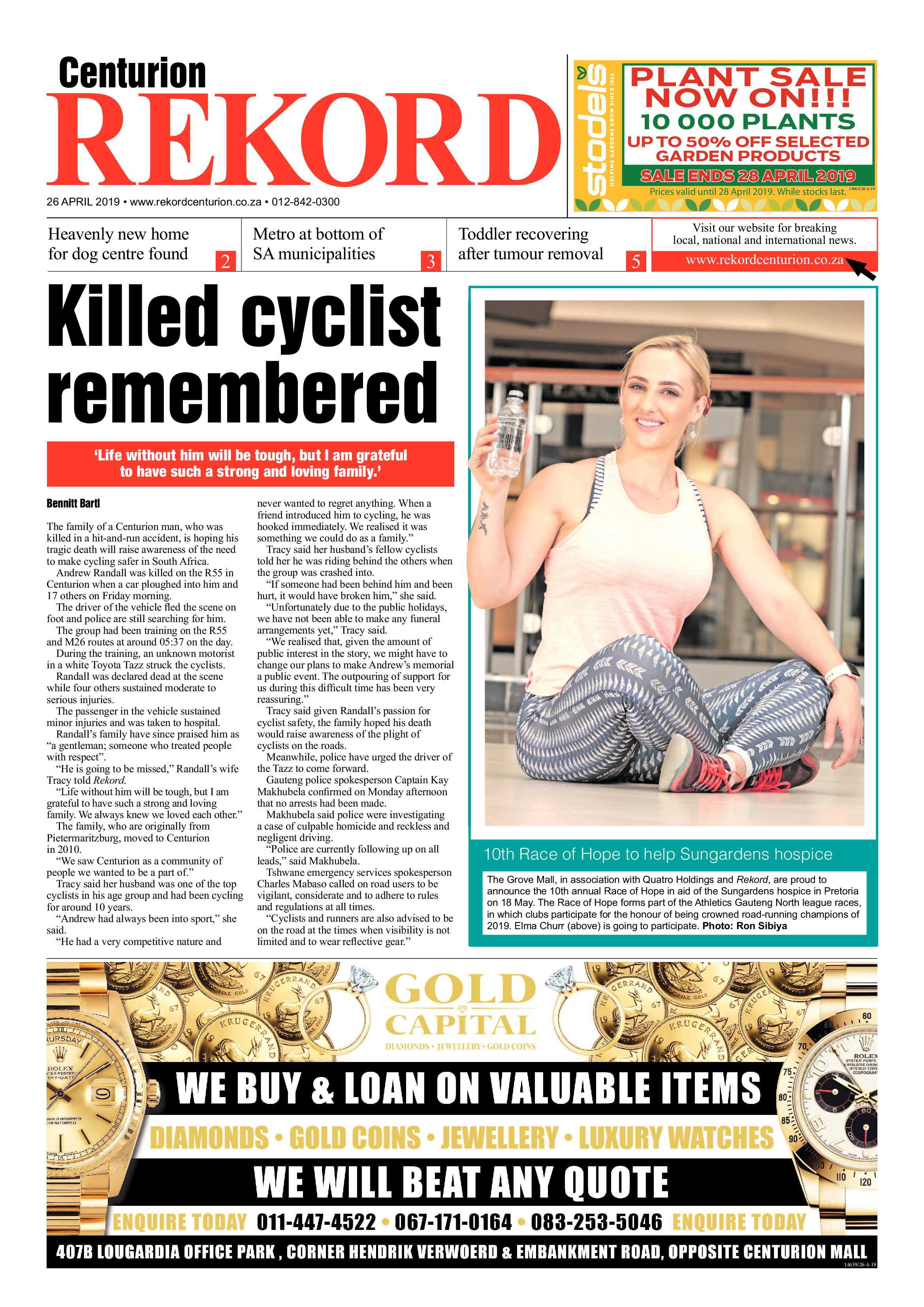 Rekord Centurion 26 April 2019 page 1