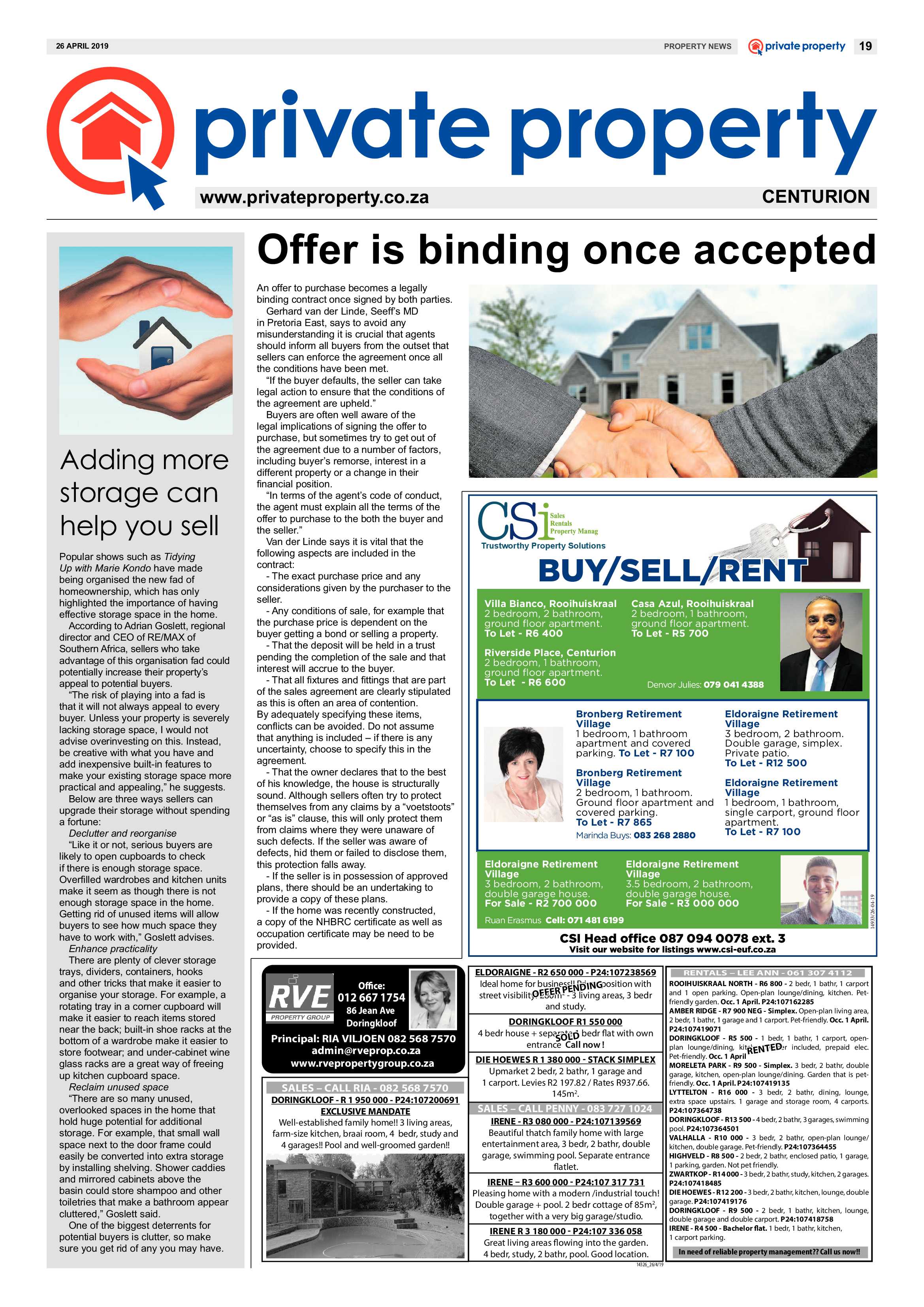Rekord Centurion 26 April 2019 page 19