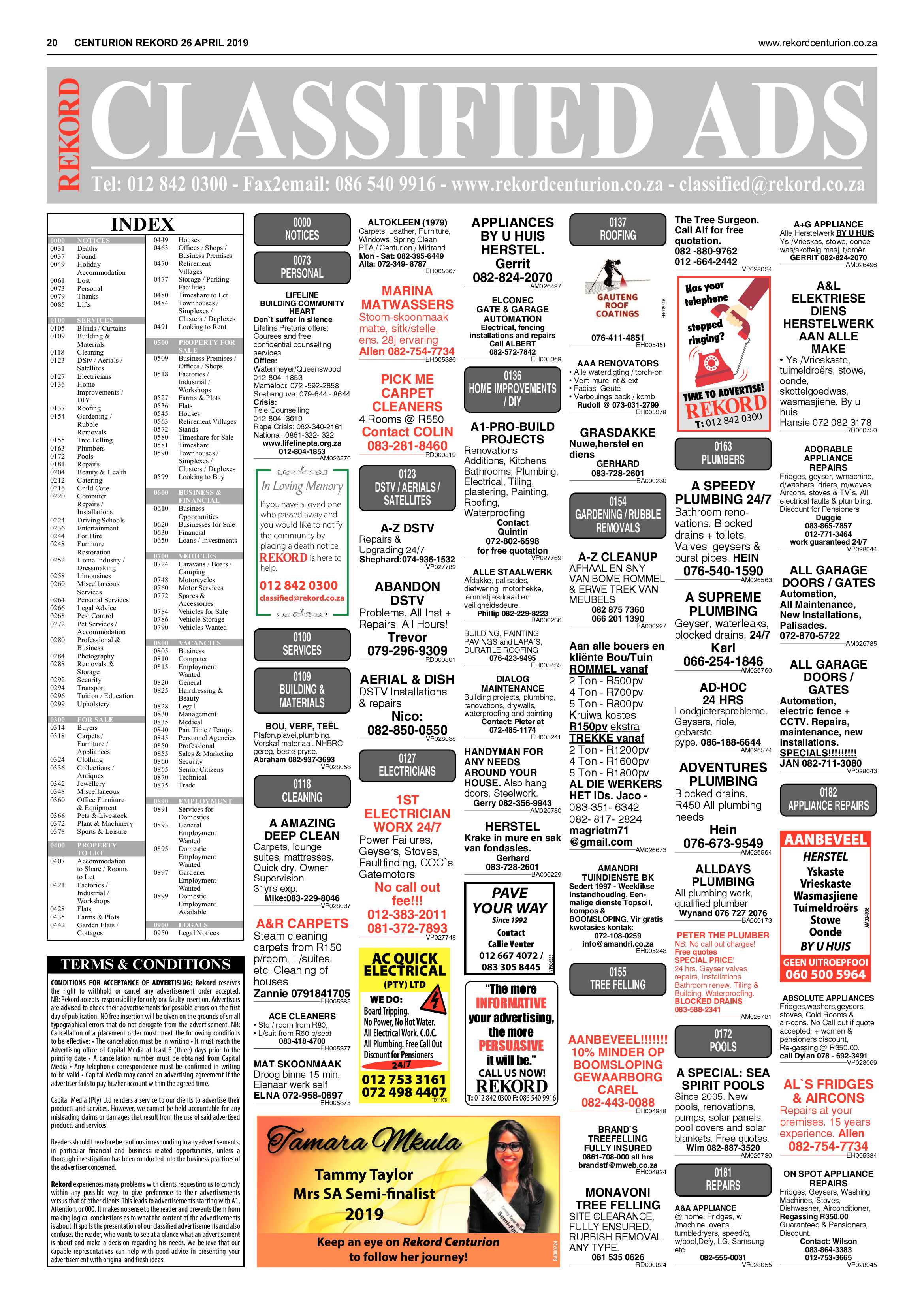 Rekord Centurion 26 April 2019 page 20