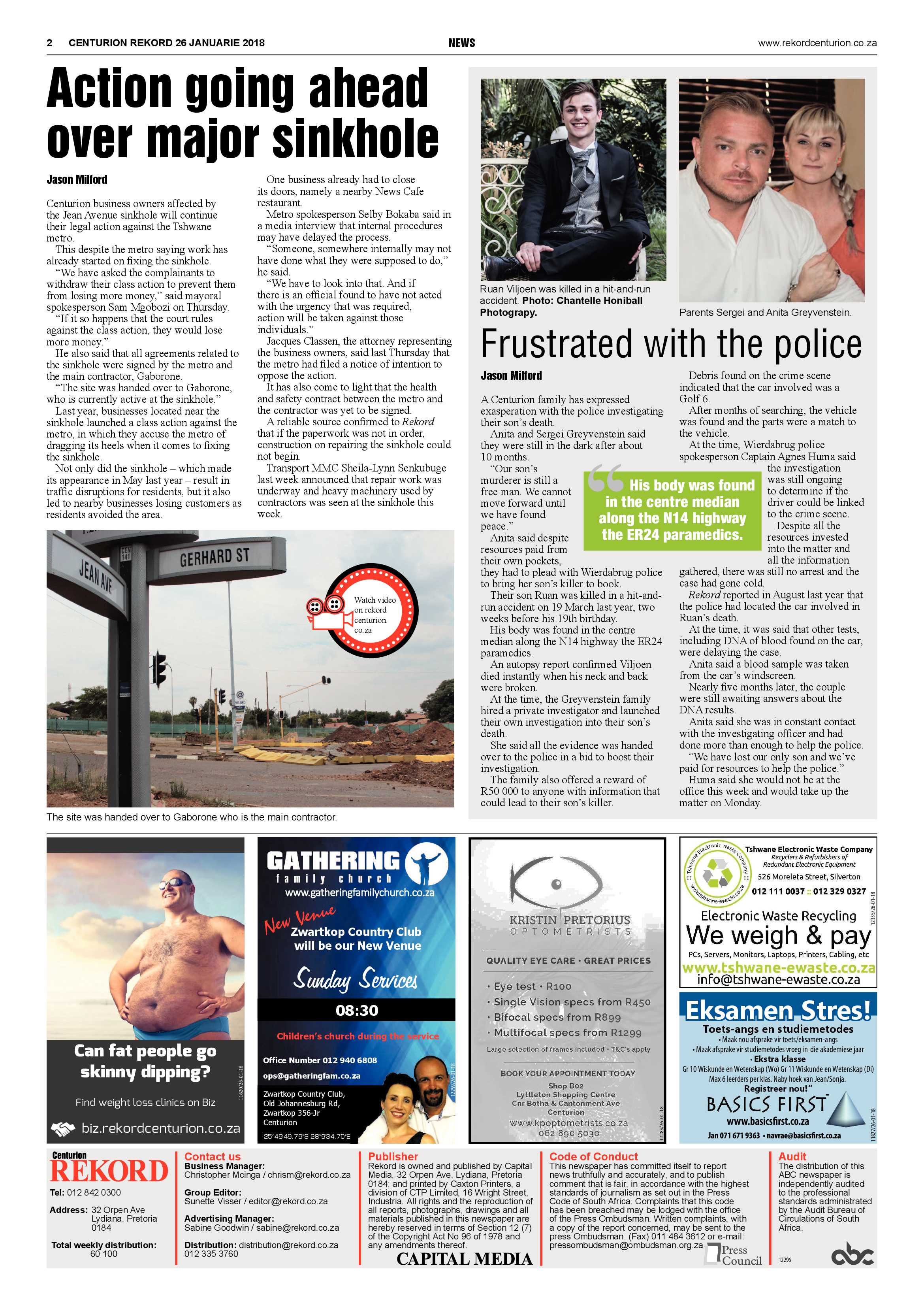 Rekord Centurion 26 January 2018 page 2