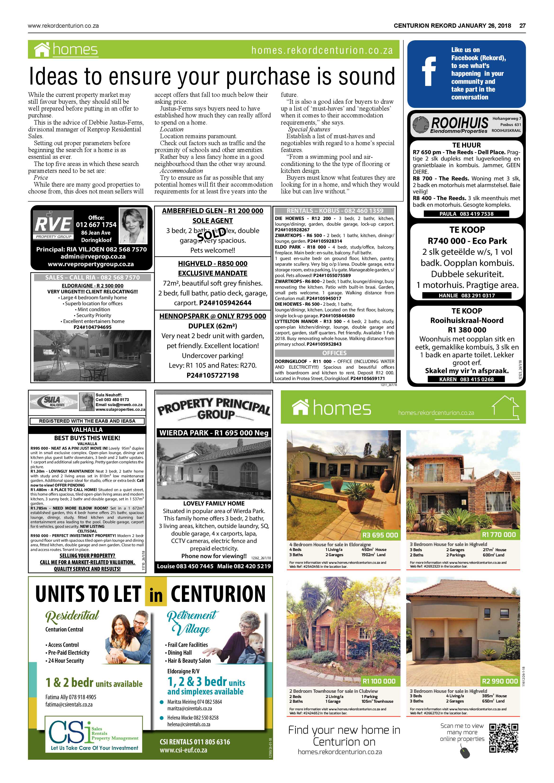 Rekord Centurion 26 January 2018 page 27