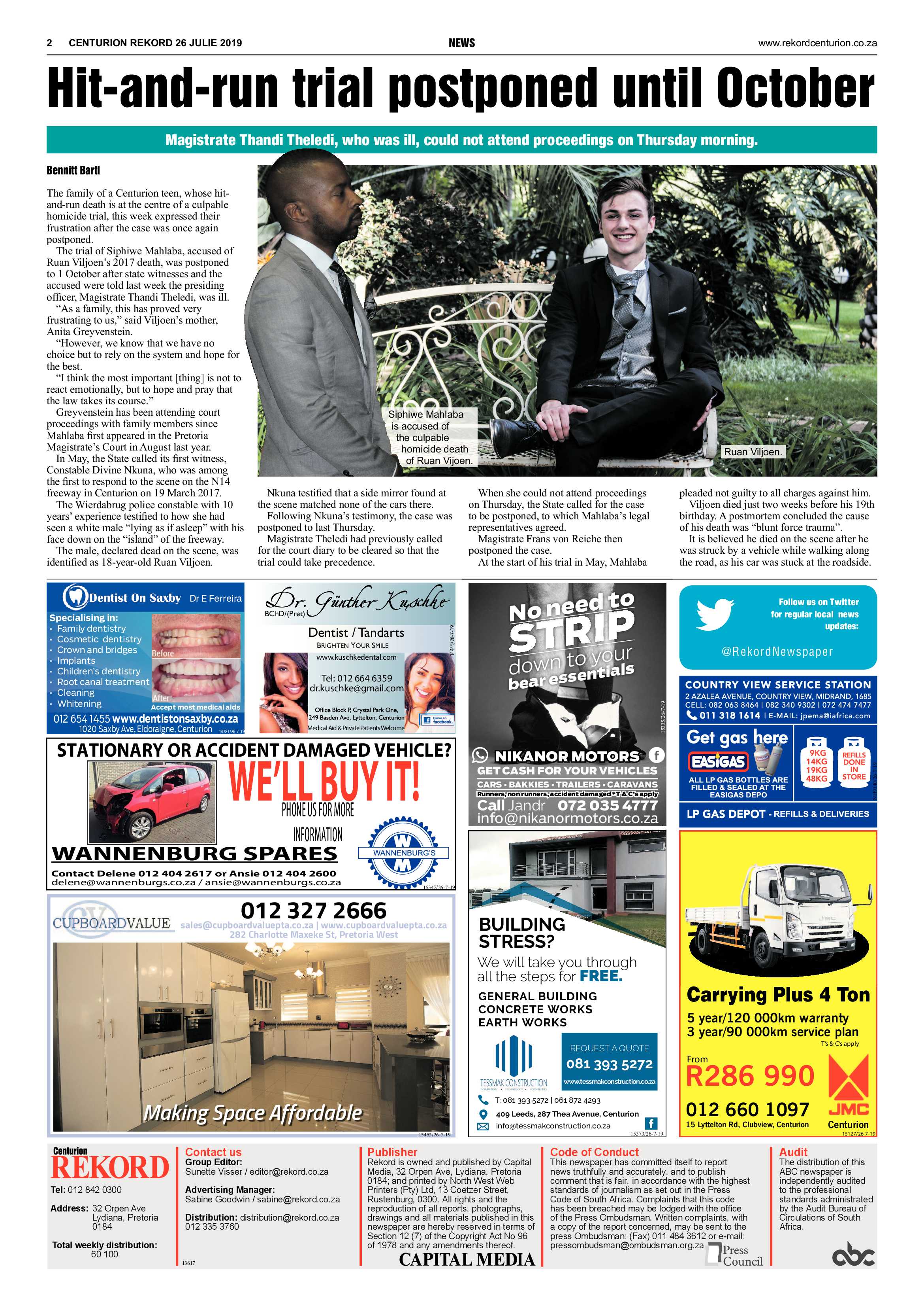 Rekord Centurion 26 July 2019 page 2
