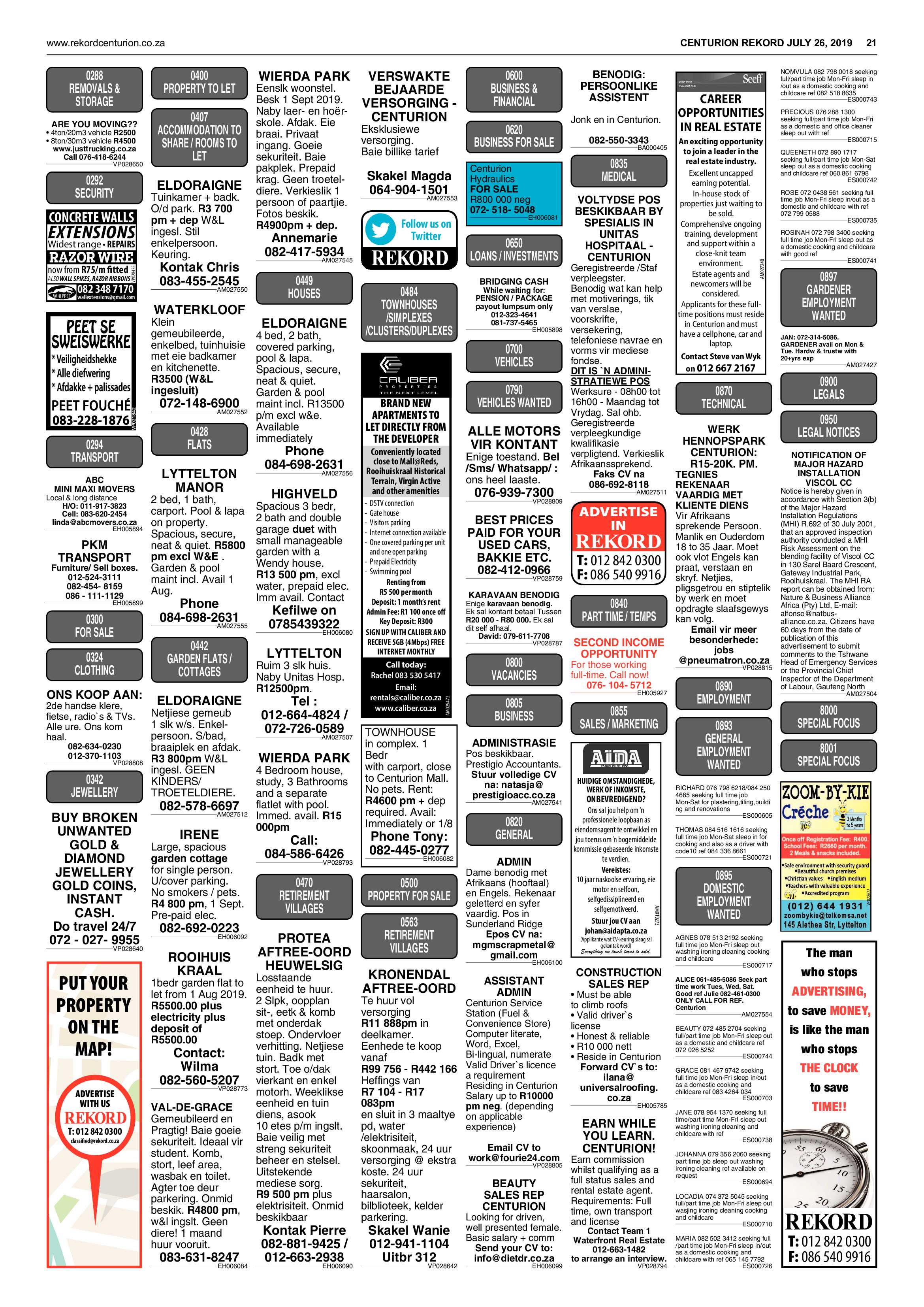 Rekord Centurion 26 July 2019 page 21