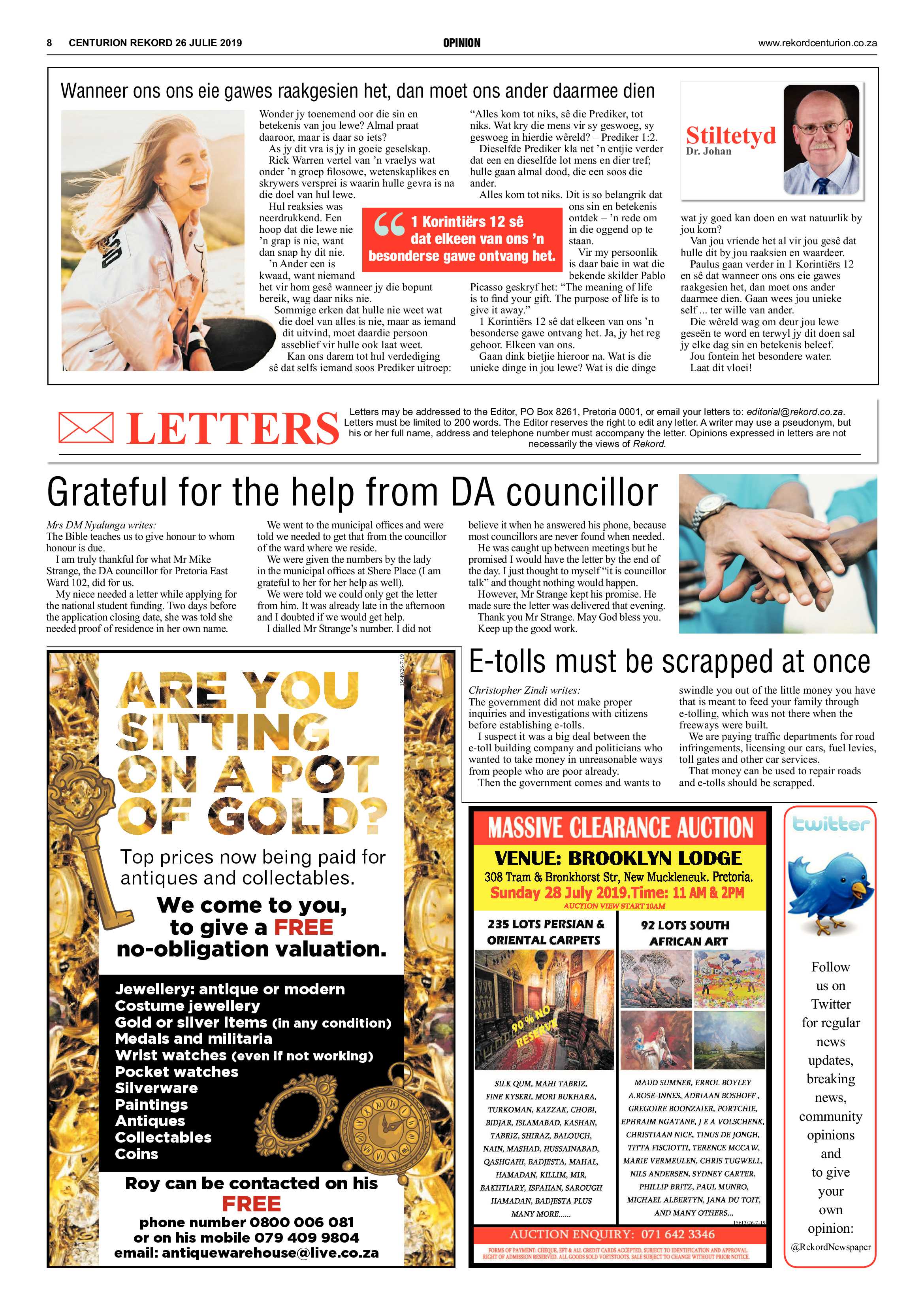 Rekord Centurion 26 July 2019 page 8