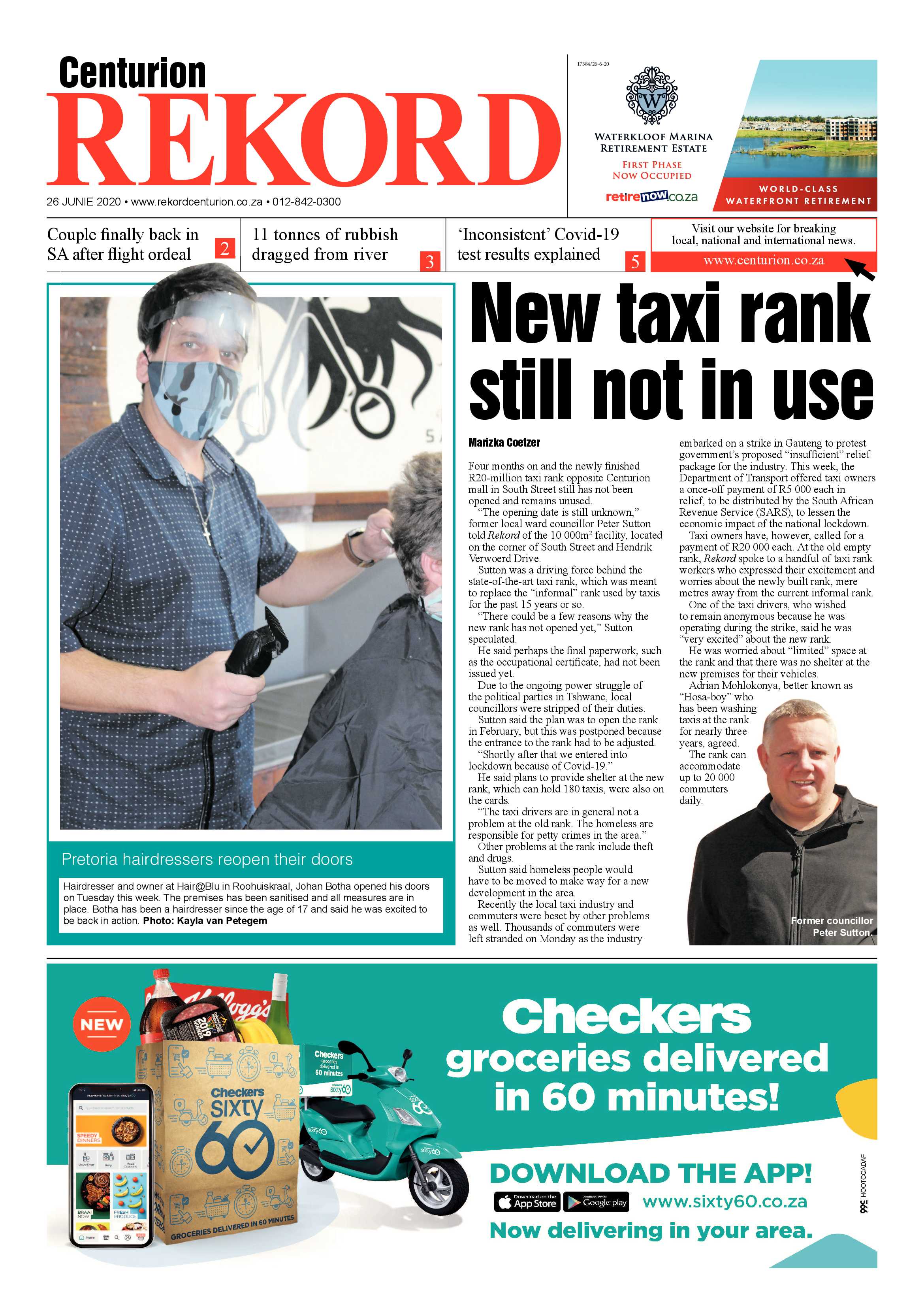 Rekord Centurion 26 June 2020 page 1