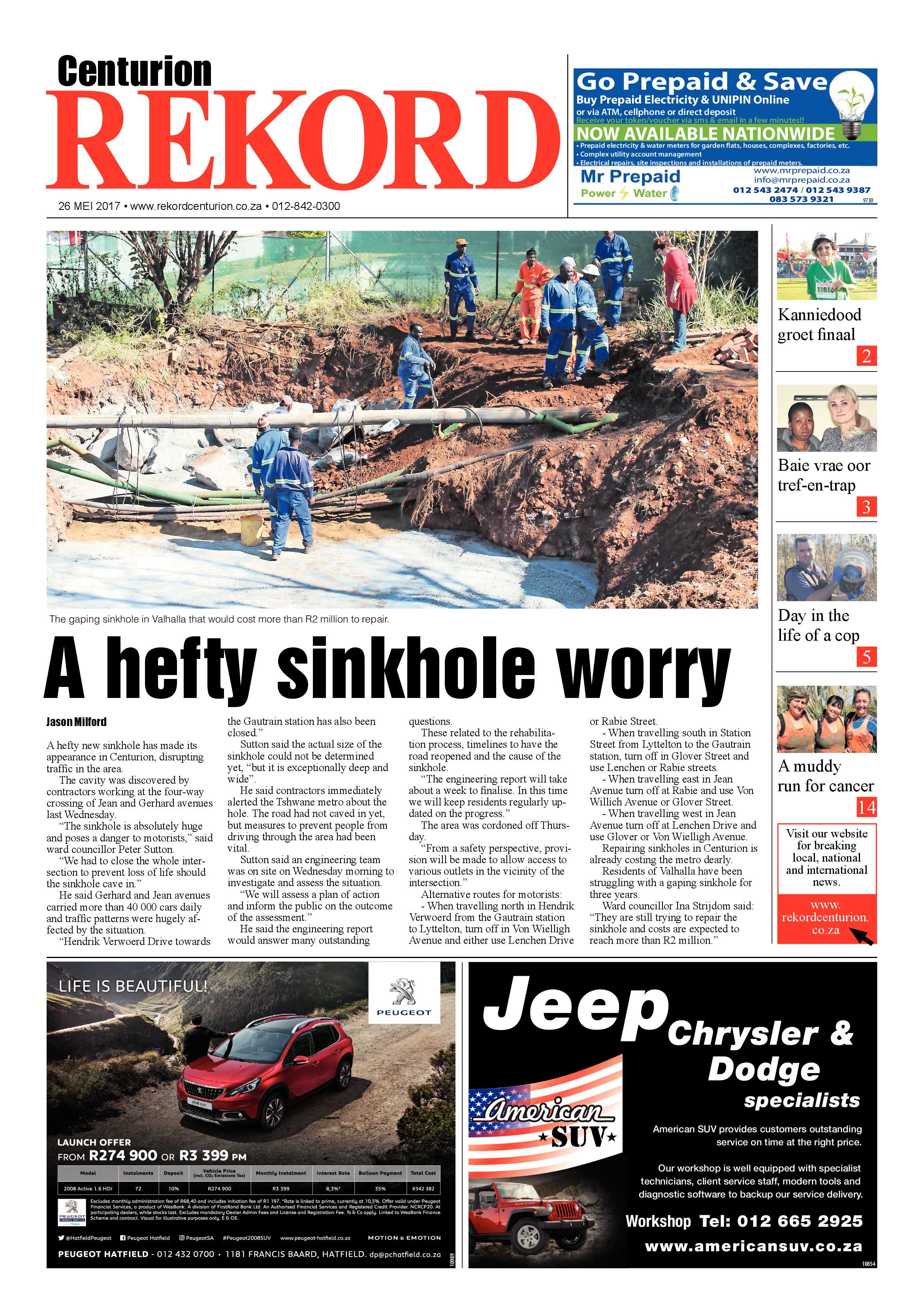 Rekord Centurion 26 May 2017 page 1