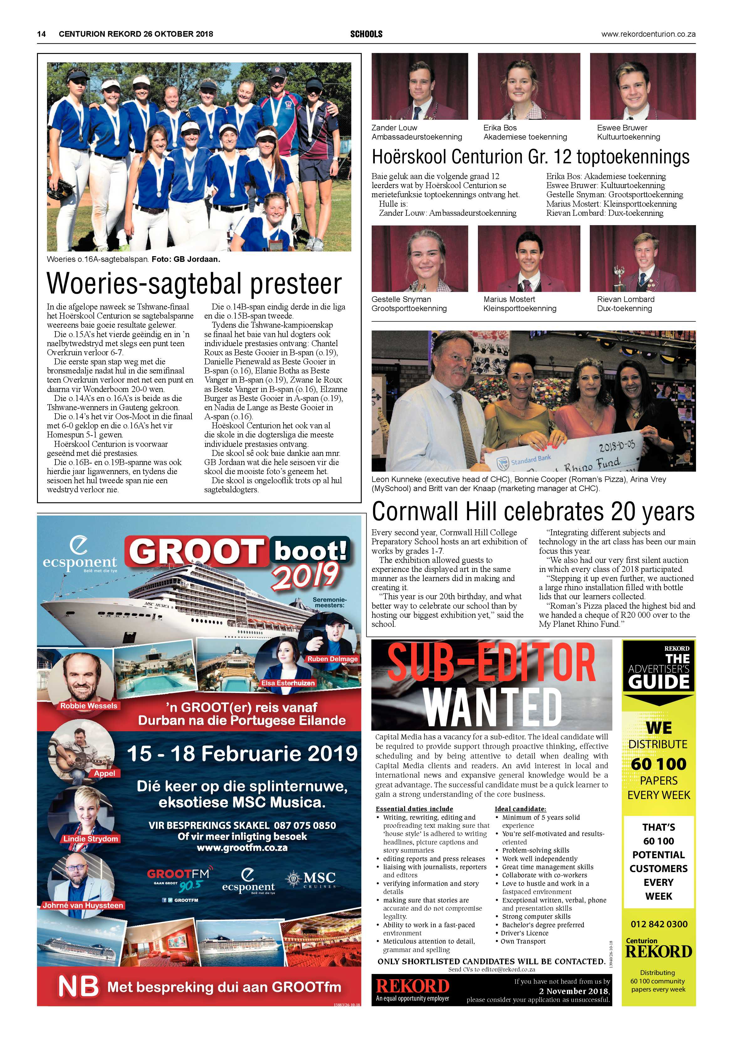 Rekord Centurion 26 October 2018 page 14