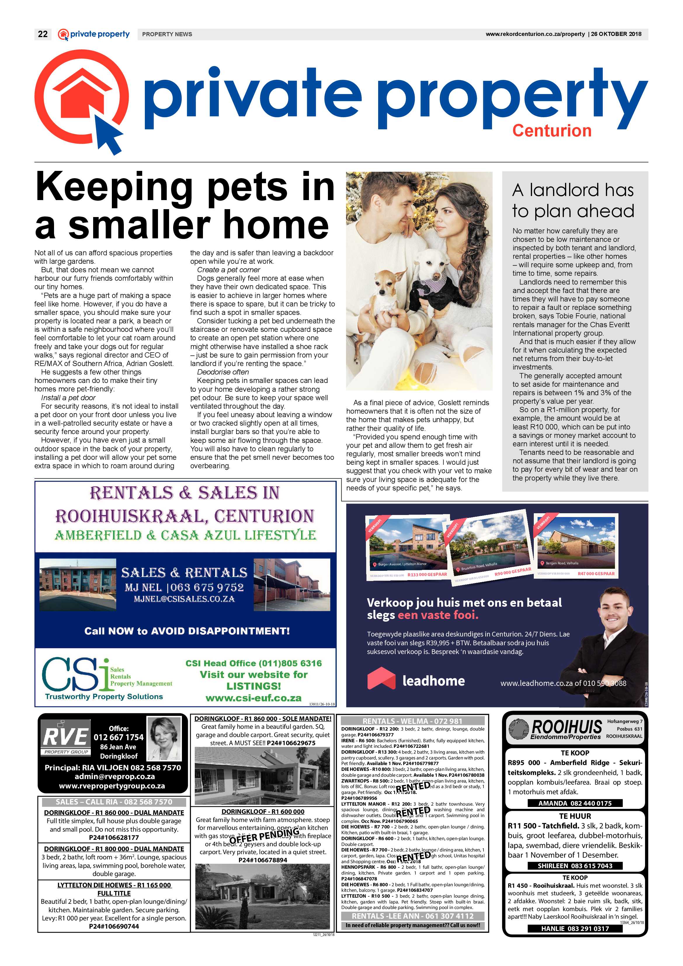 Rekord Centurion 26 October 2018 page 22