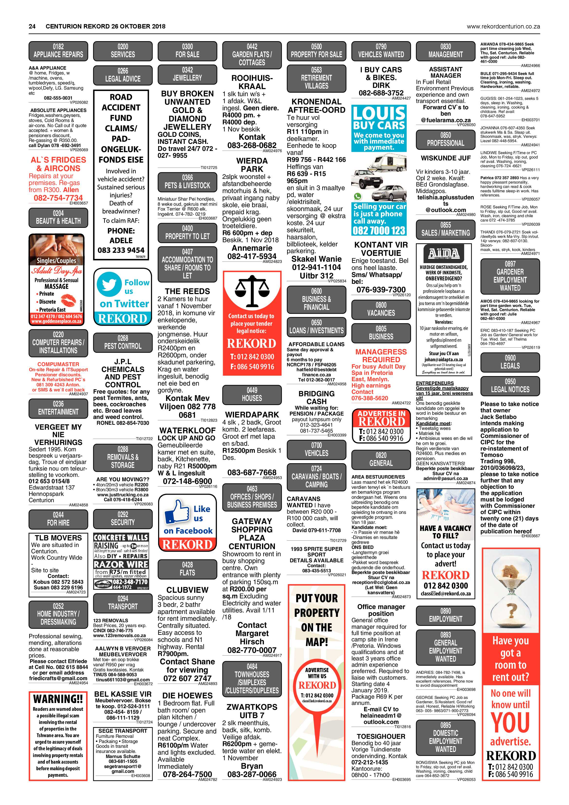 Rekord Centurion 26 October 2018 page 24
