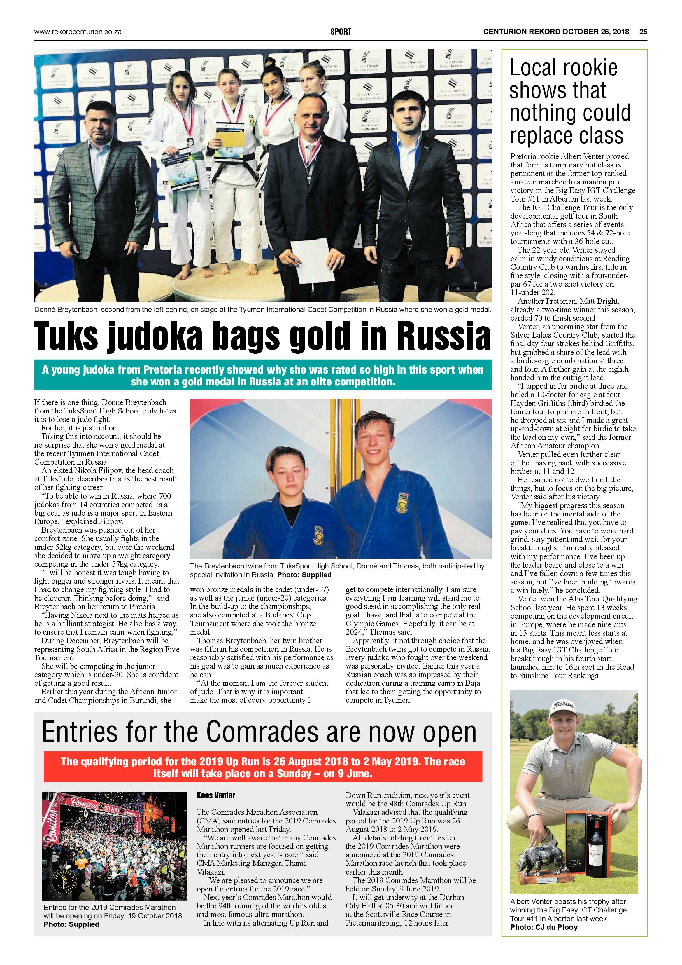 Rekord Centurion 26 October 2018 page 25