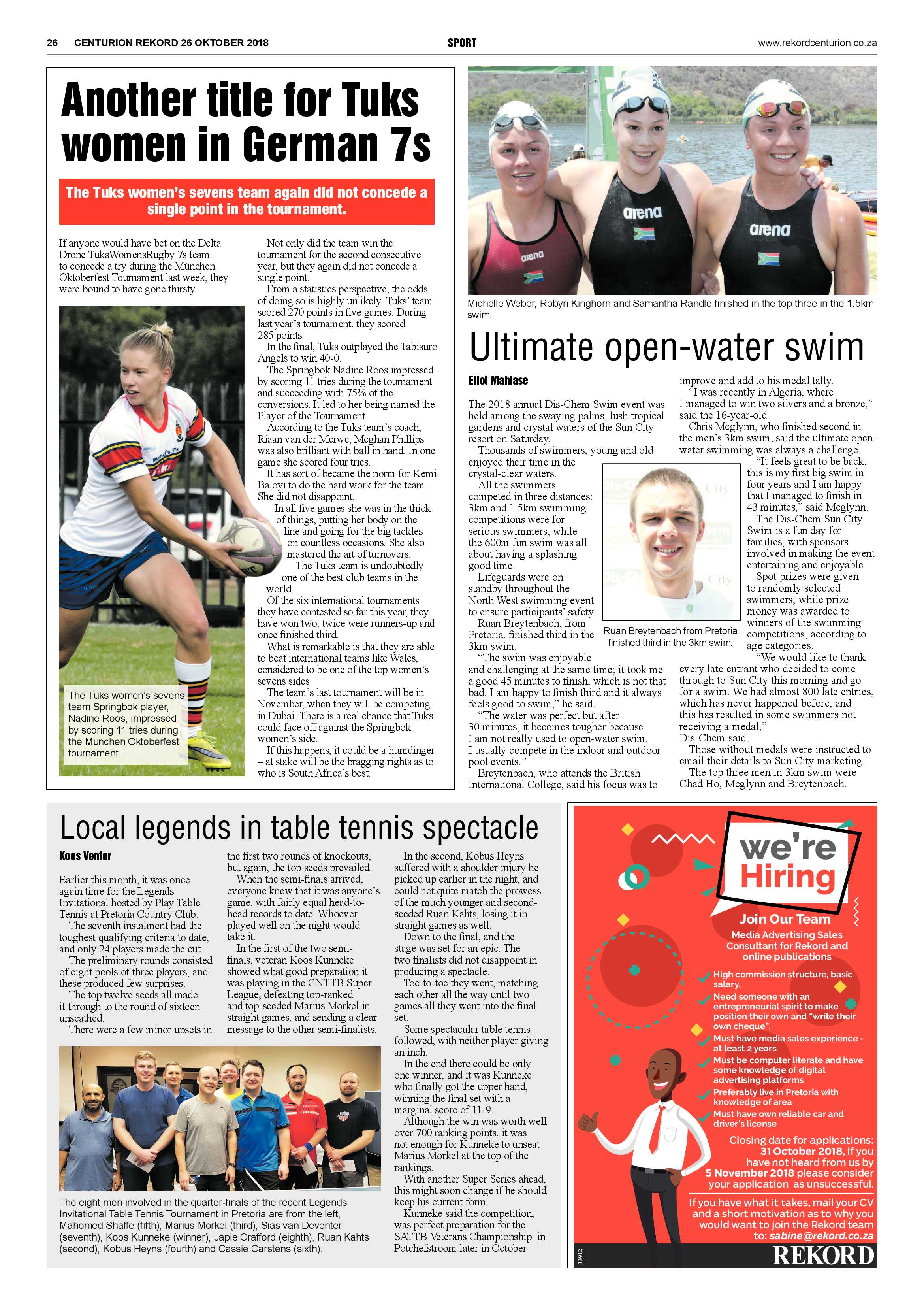 Rekord Centurion 26 October 2018 page 26