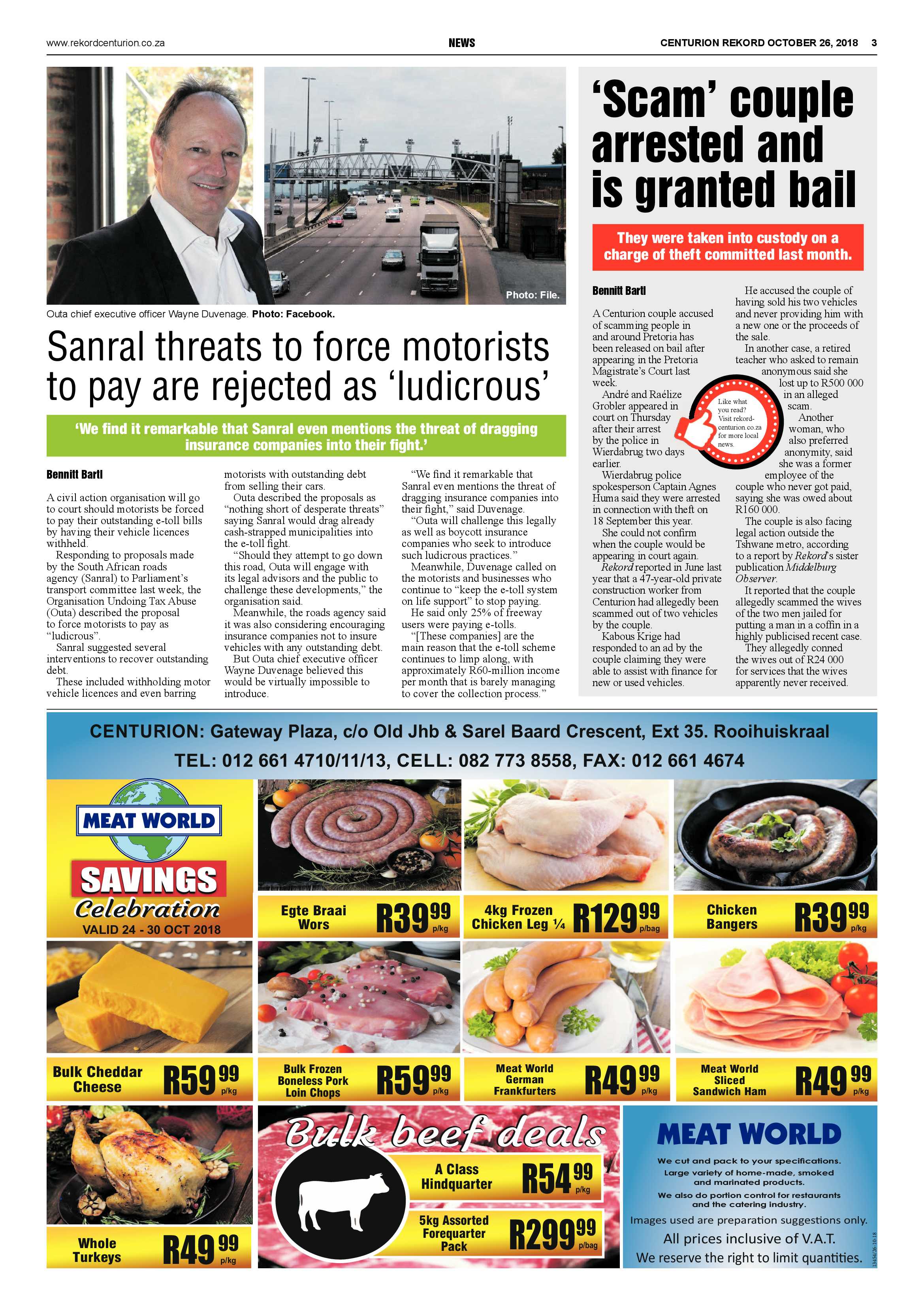 Rekord Centurion 26 October 2018 page 3