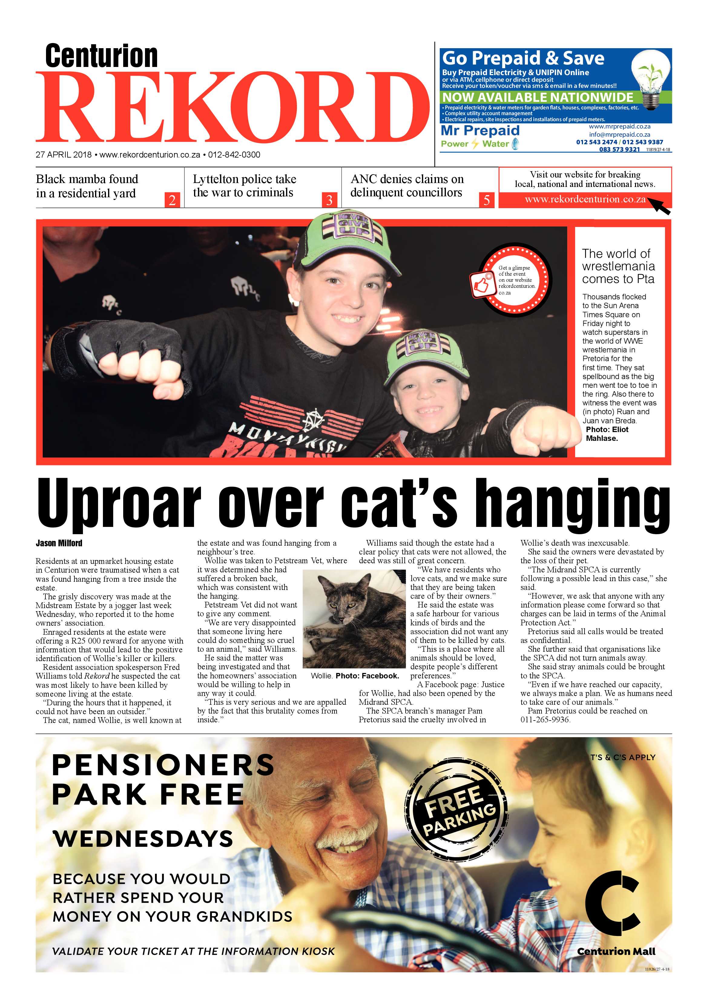Rekord Centurion 27 April 2018 page 1