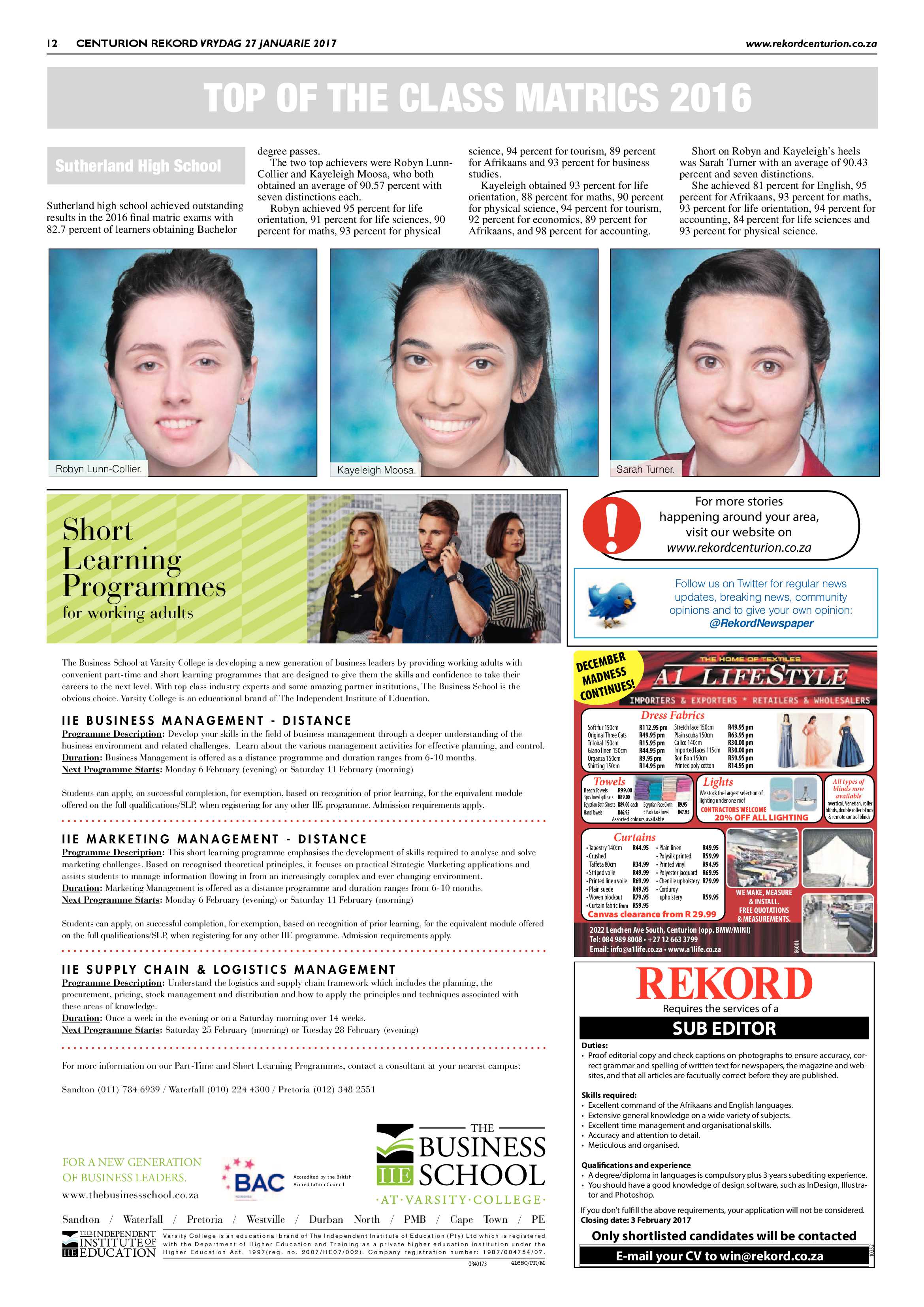 Rekord Centurion 27 January 2017 page 12