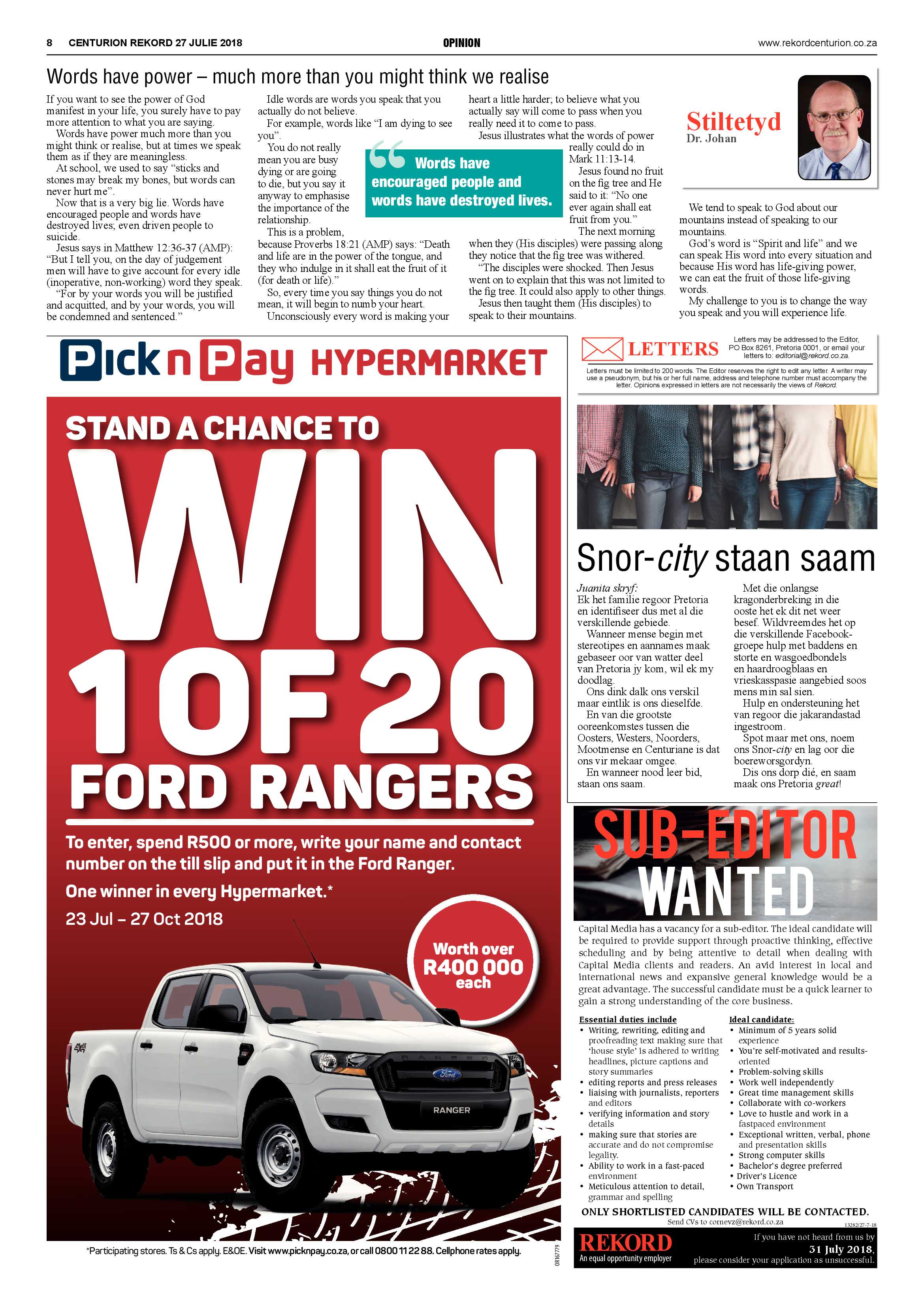 Rekord Centurion 27 July 2018 page 8