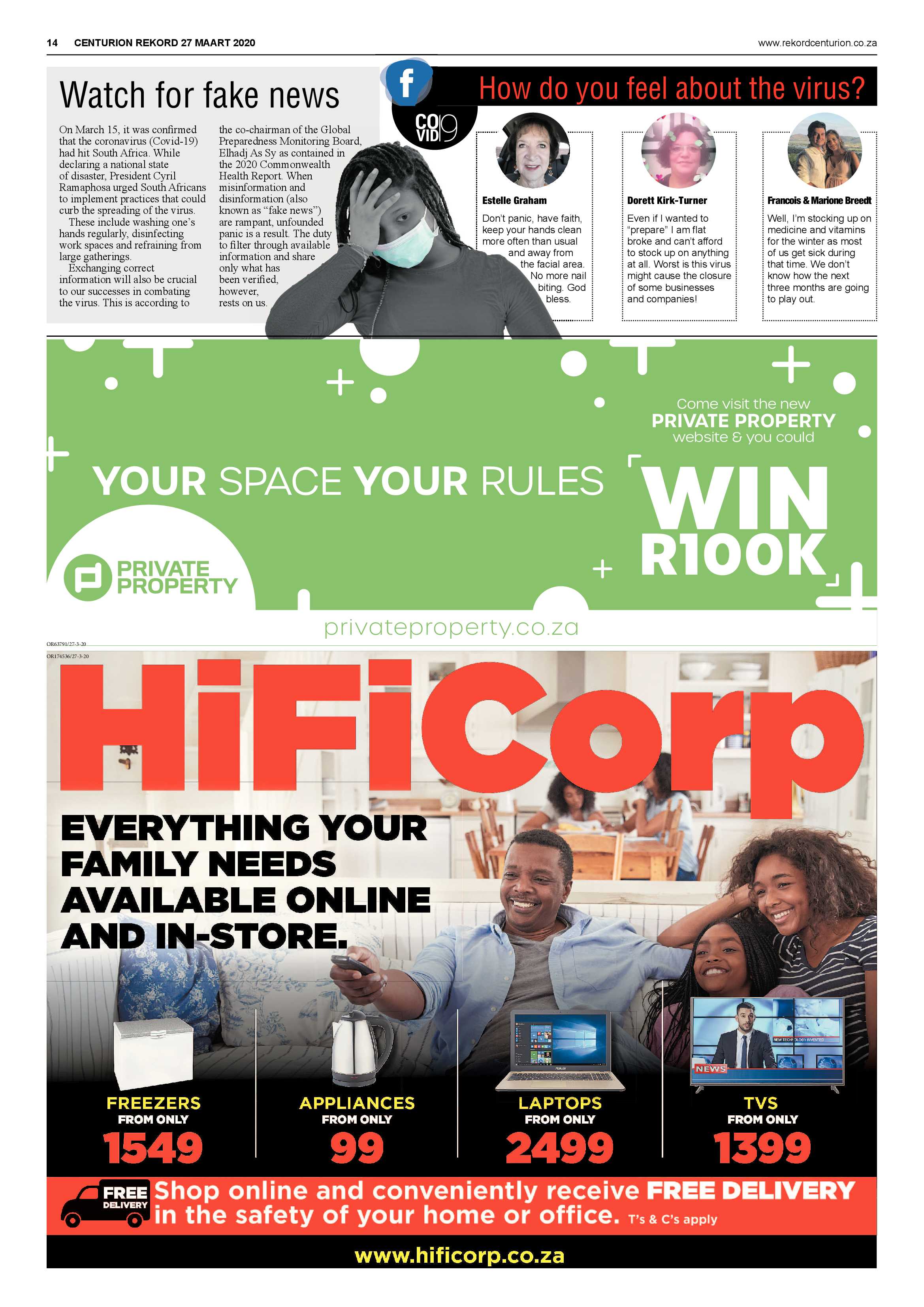 Rekord Centurion 27 March 2020 page 14
