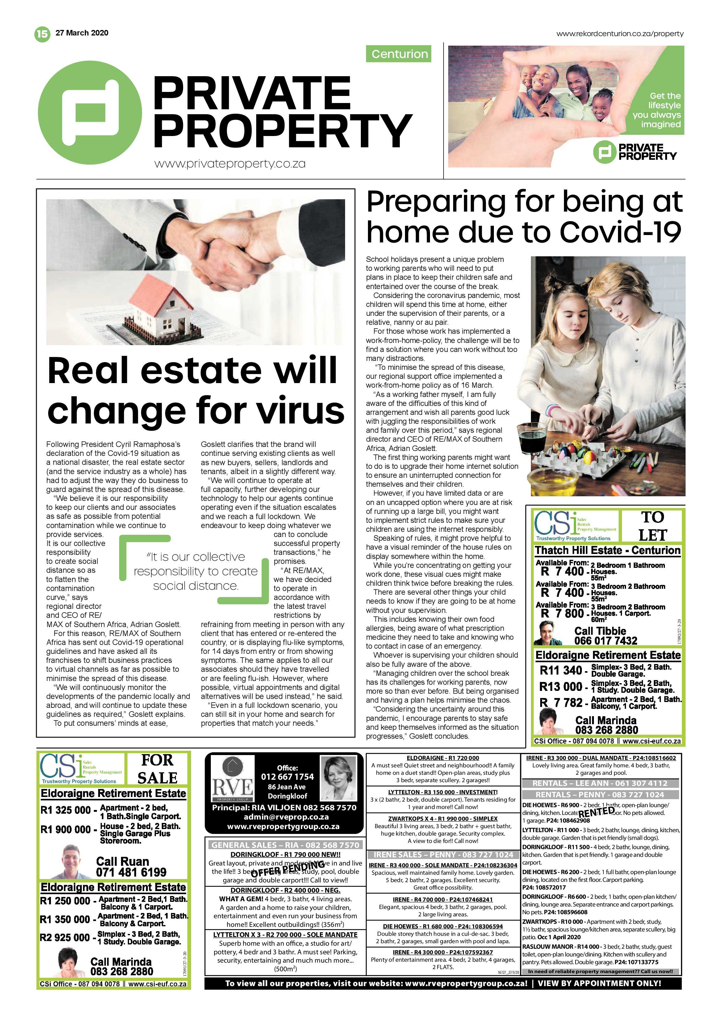Rekord Centurion 27 March 2020 page 15
