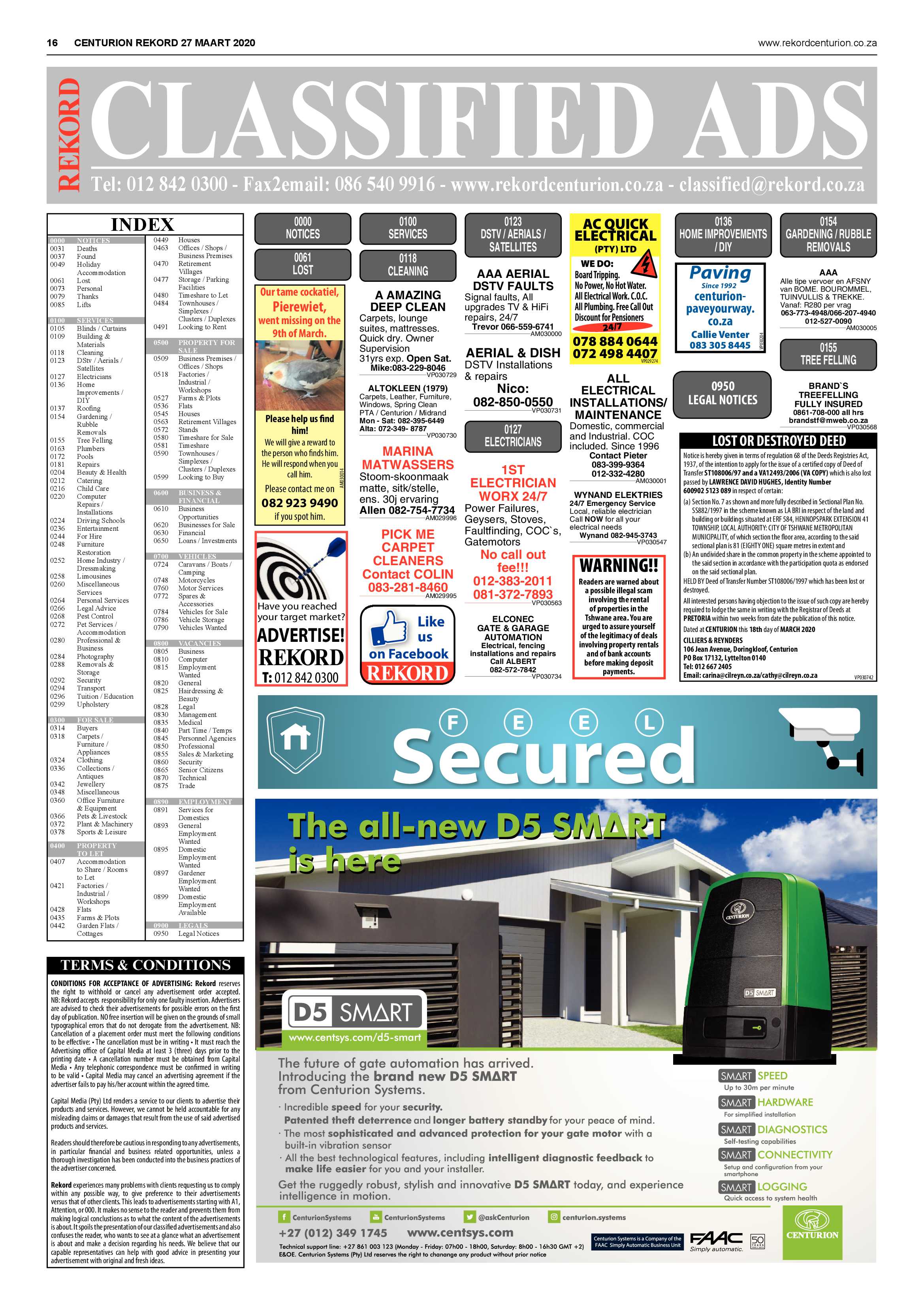 Rekord Centurion 27 March 2020 page 16