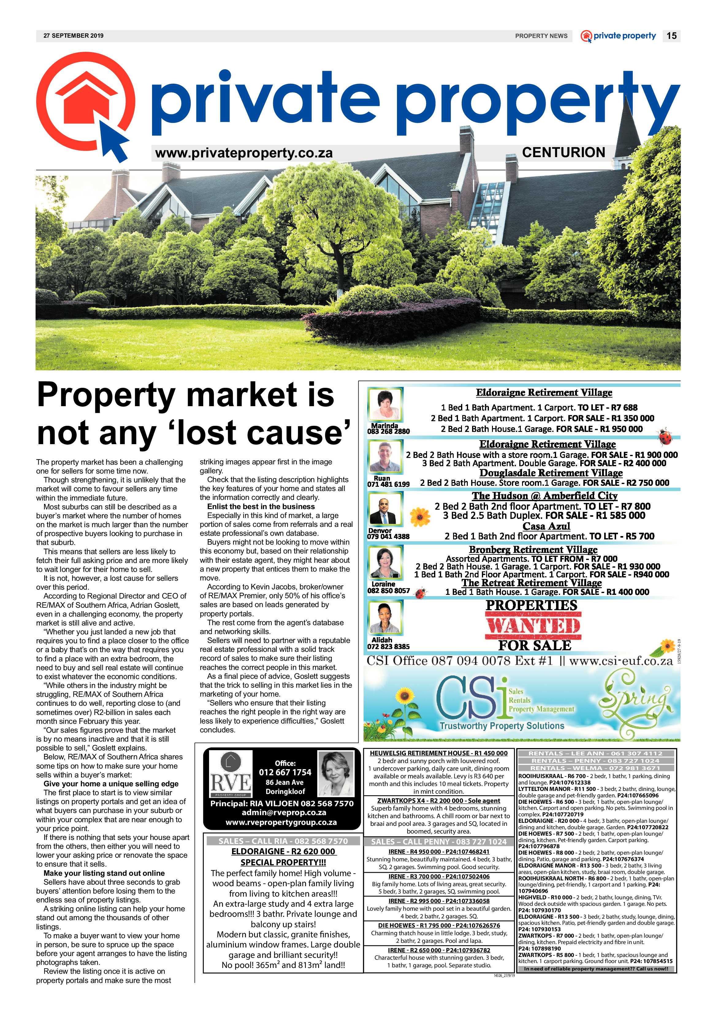 Rekord Centurion 27 September 2019 page 15