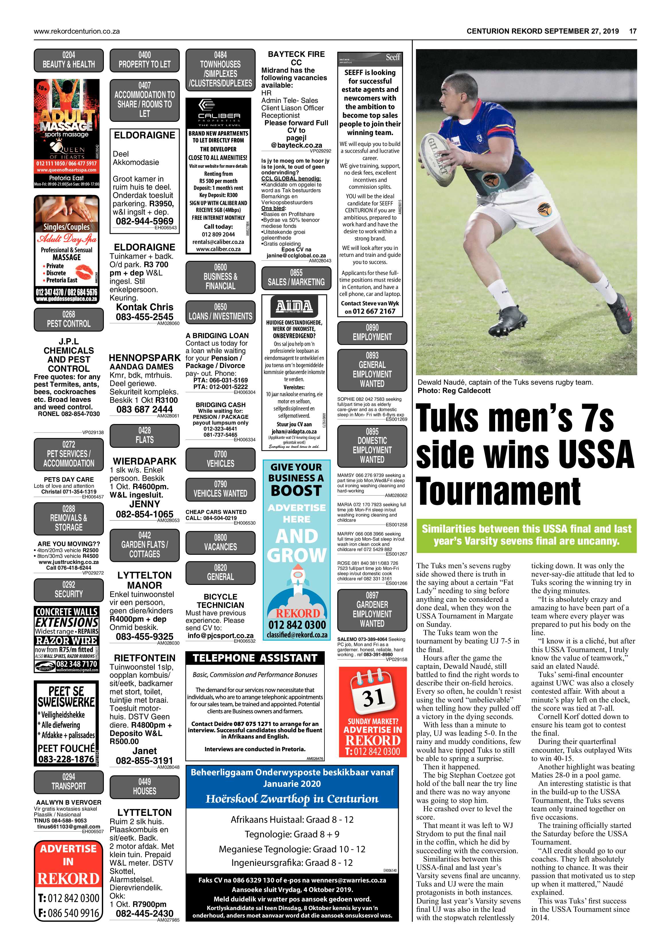 Rekord Centurion 27 September 2019 page 17