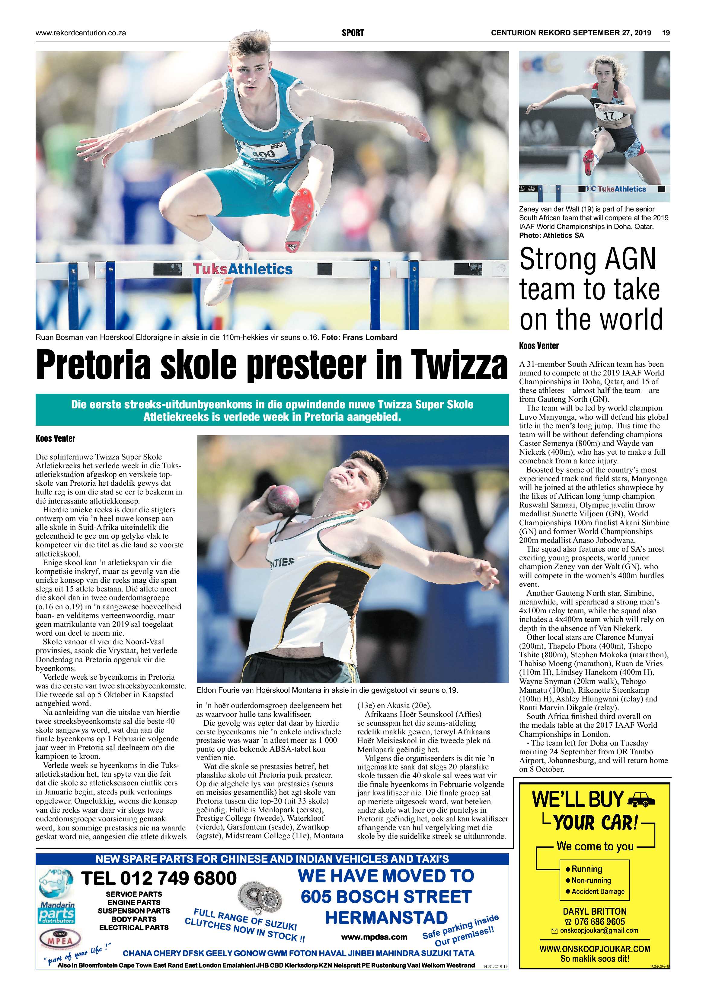 Rekord Centurion 27 September 2019 page 19