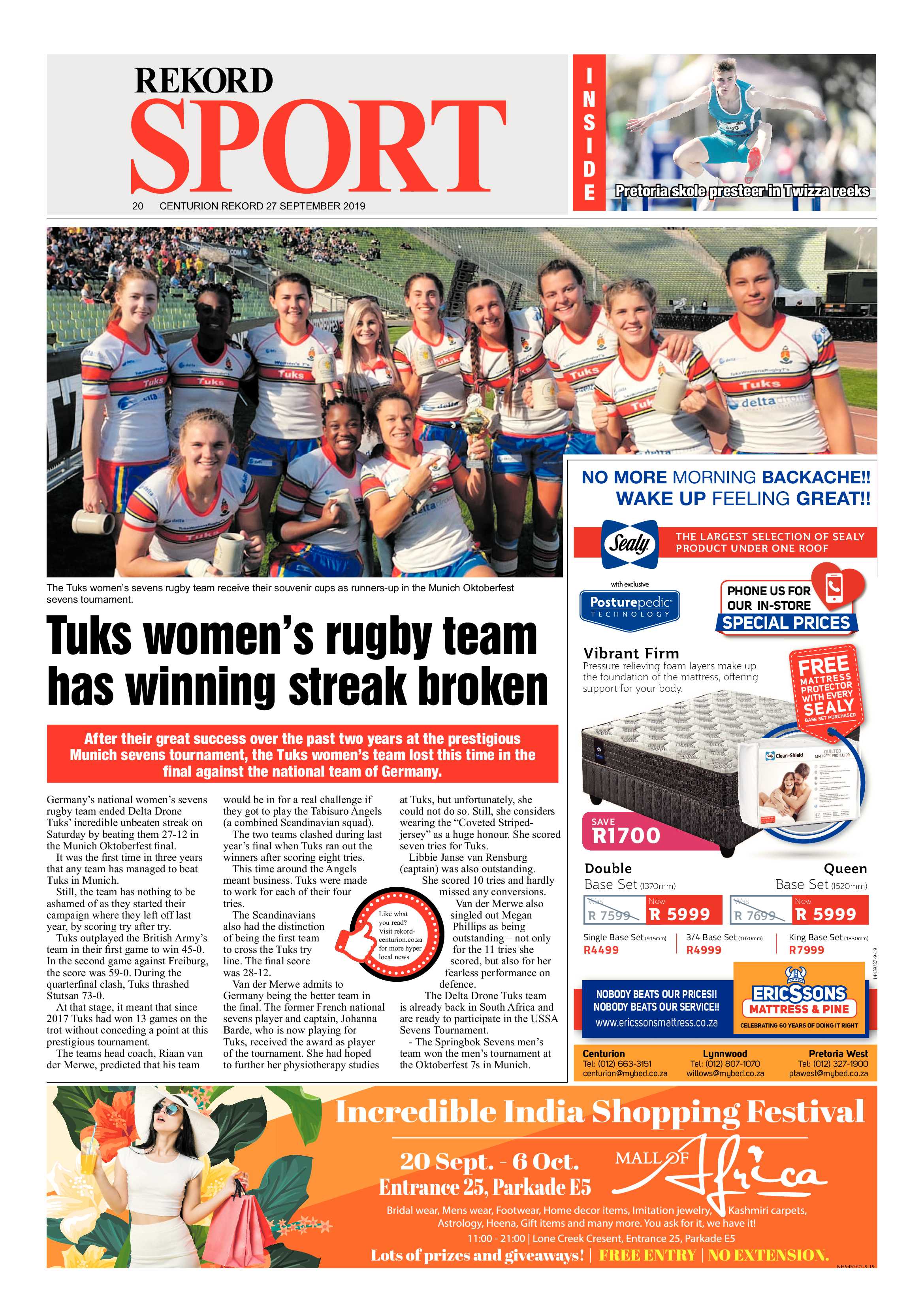 Rekord Centurion 27 September 2019 page 20