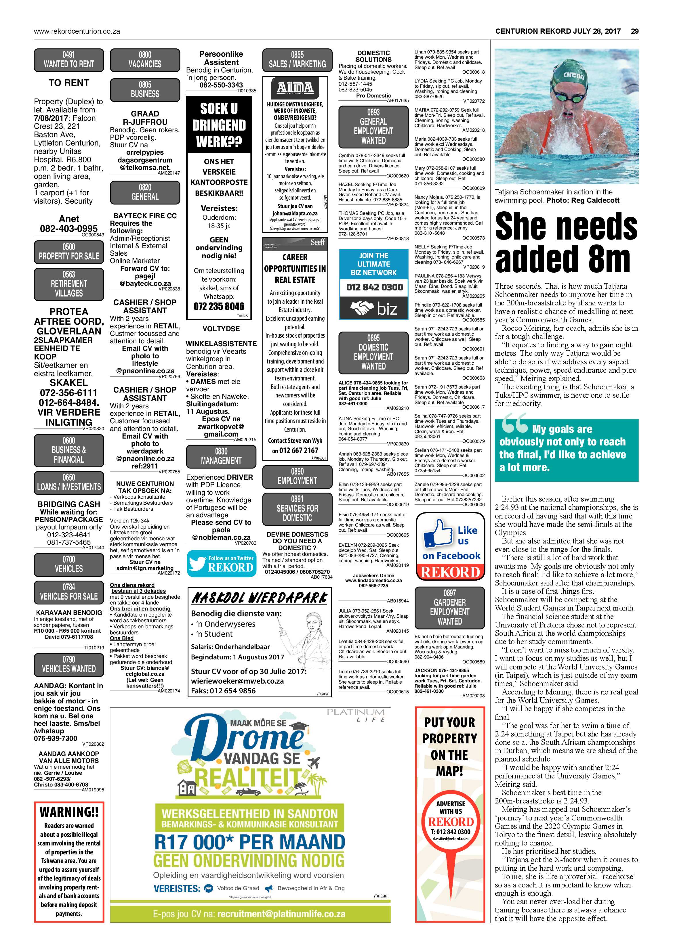 Rekord Centurion 28 July 2017 page 29