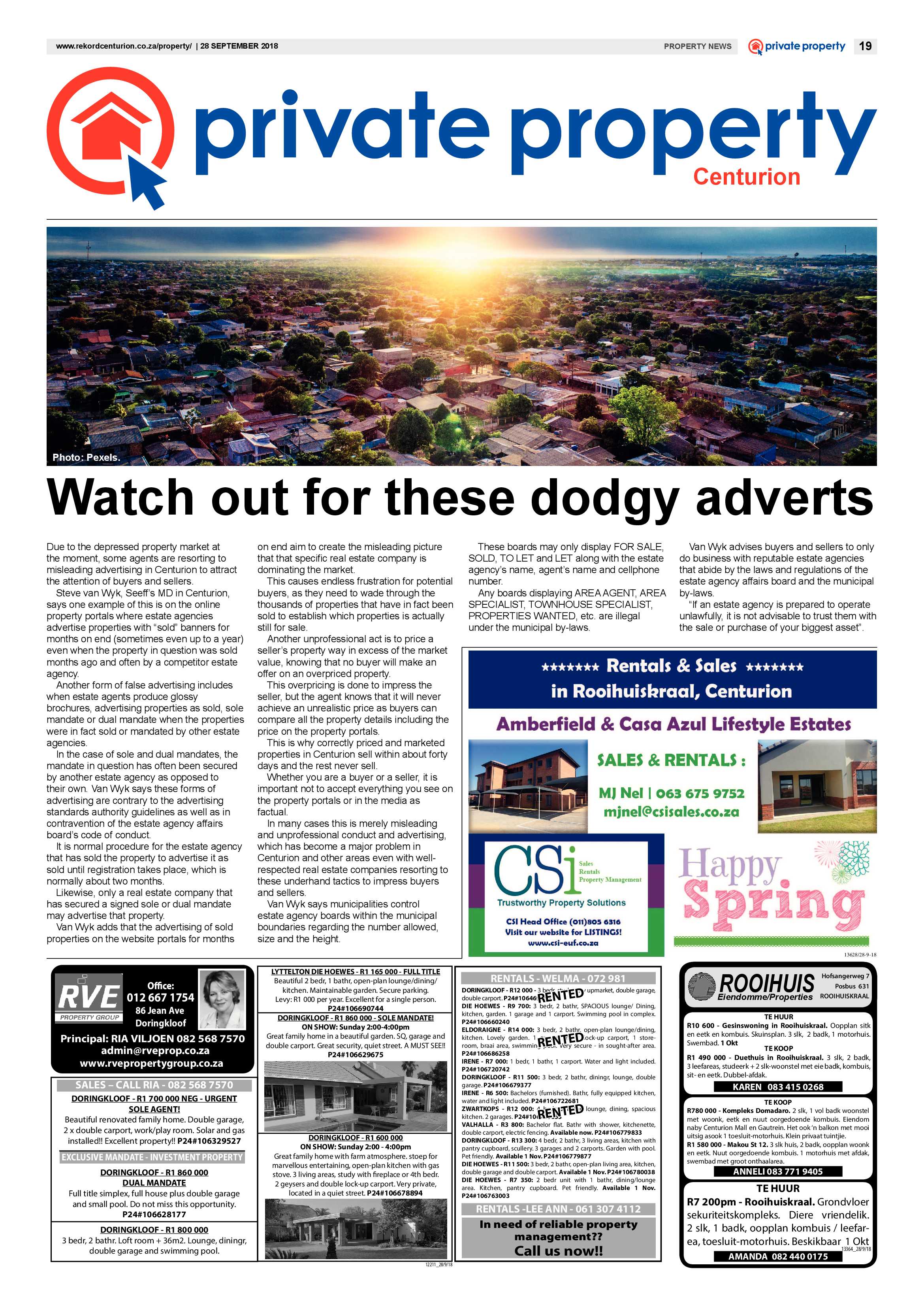 Rekord Centurion 28 September 2018 page 19