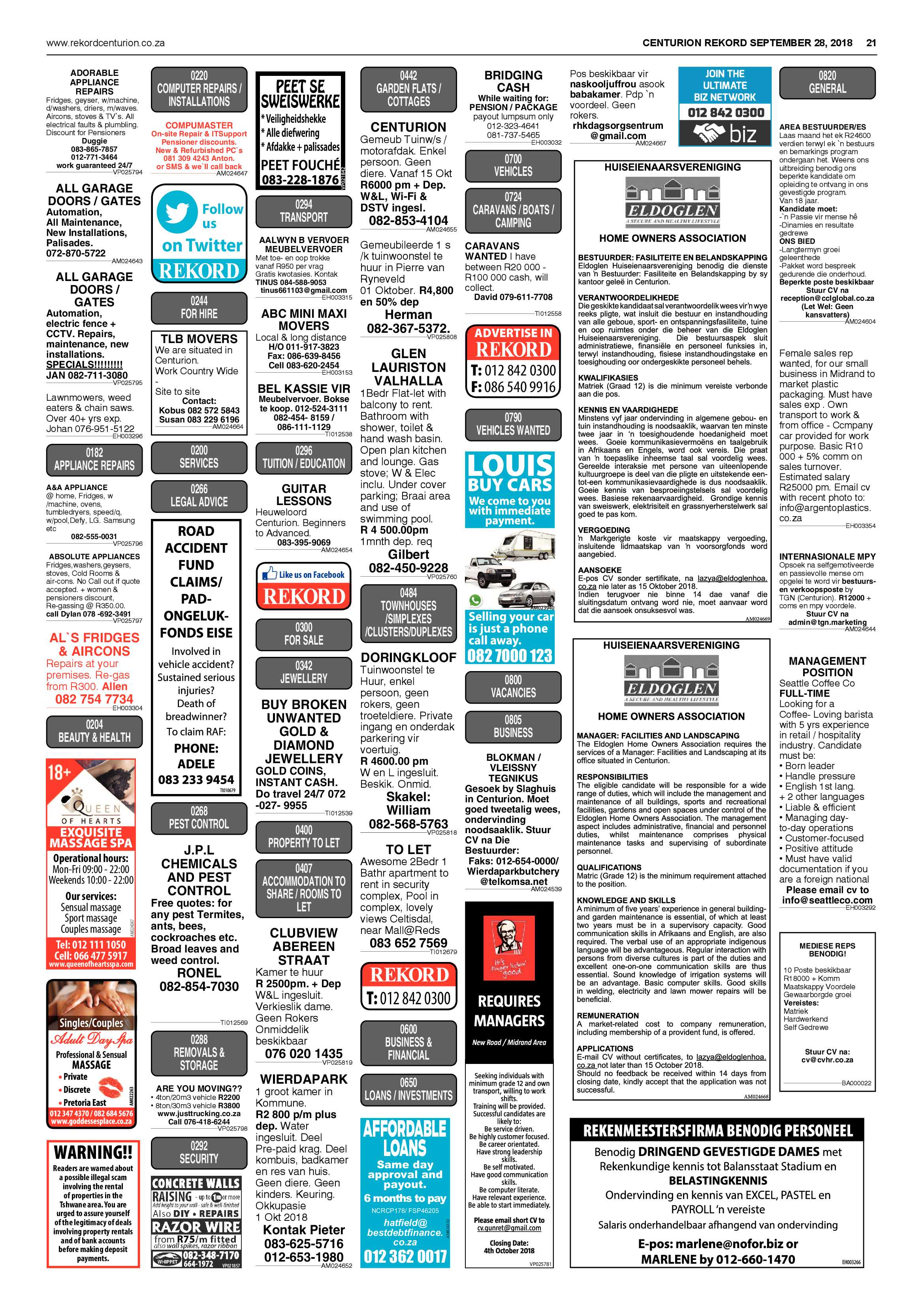 Rekord Centurion 28 September 2018 page 21